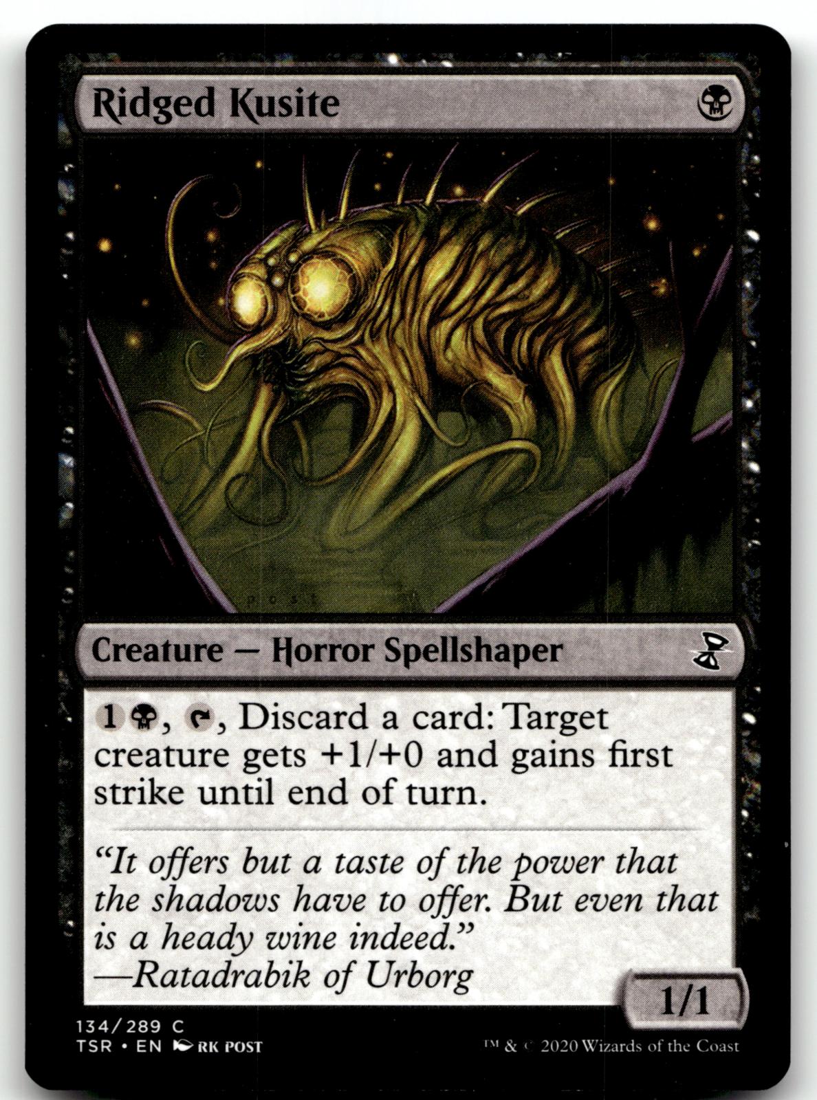 Ridged Kusite 134 Common Time Spiral: Remastered Magic: The Gathering Near Mint