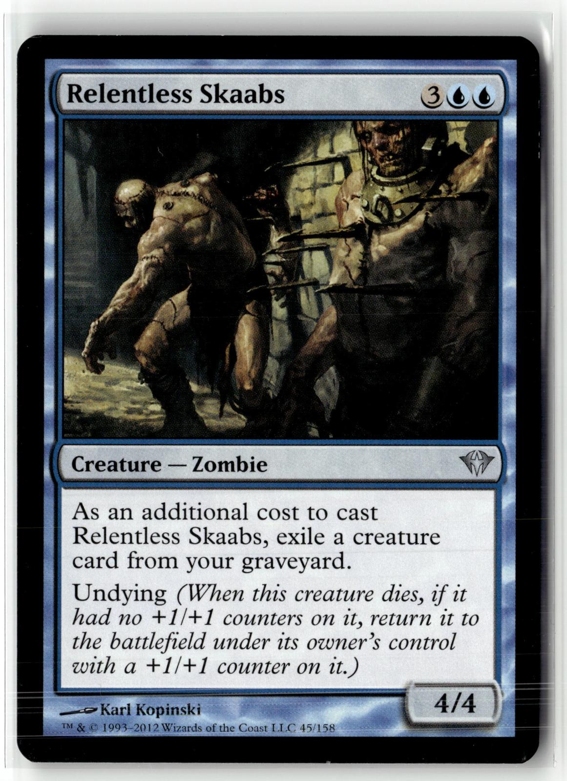 Relentless Skaabs 45 Uncommon Dark Ascension Magic: The Gathering Near Mint