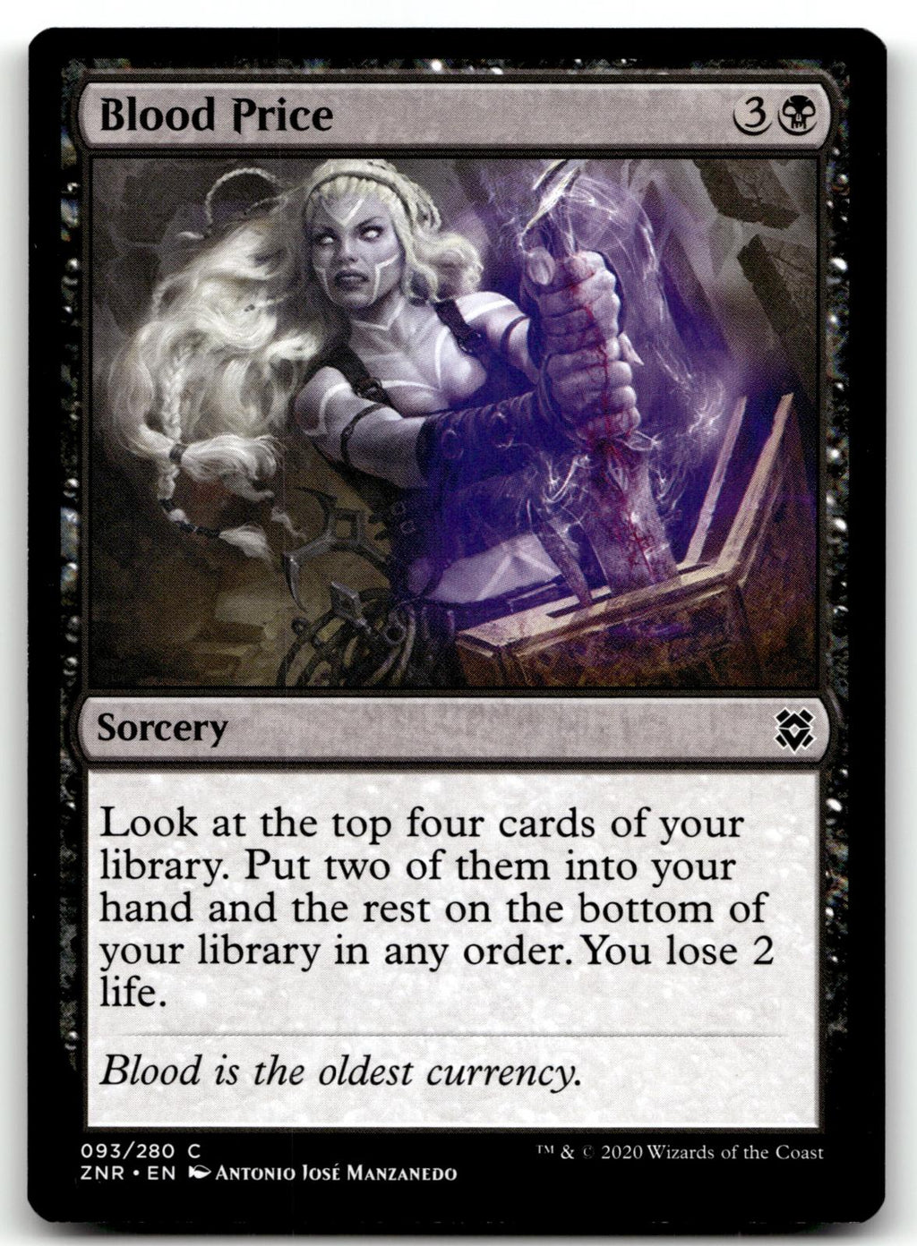 Blood Price 93 Common Zendikar Rising Magic: The Gathering Near Mint