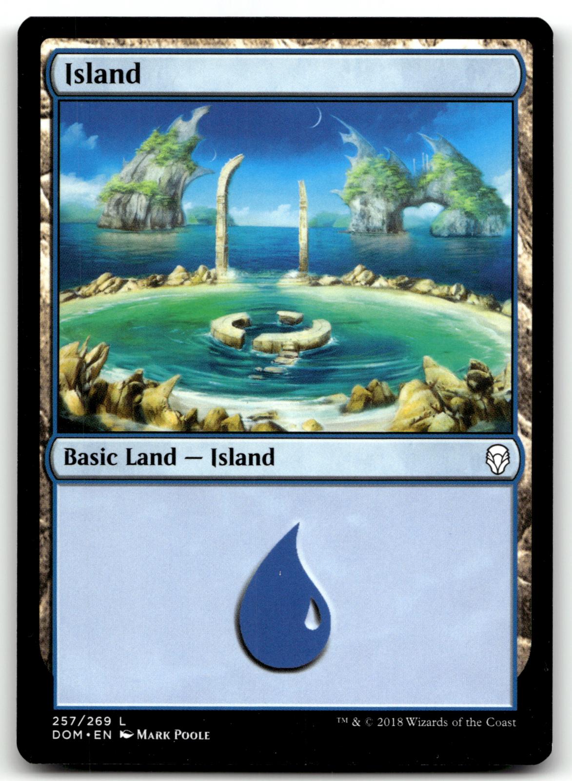 Island (257) 257 Land Dominaria Magic: The Gathering Near Mint