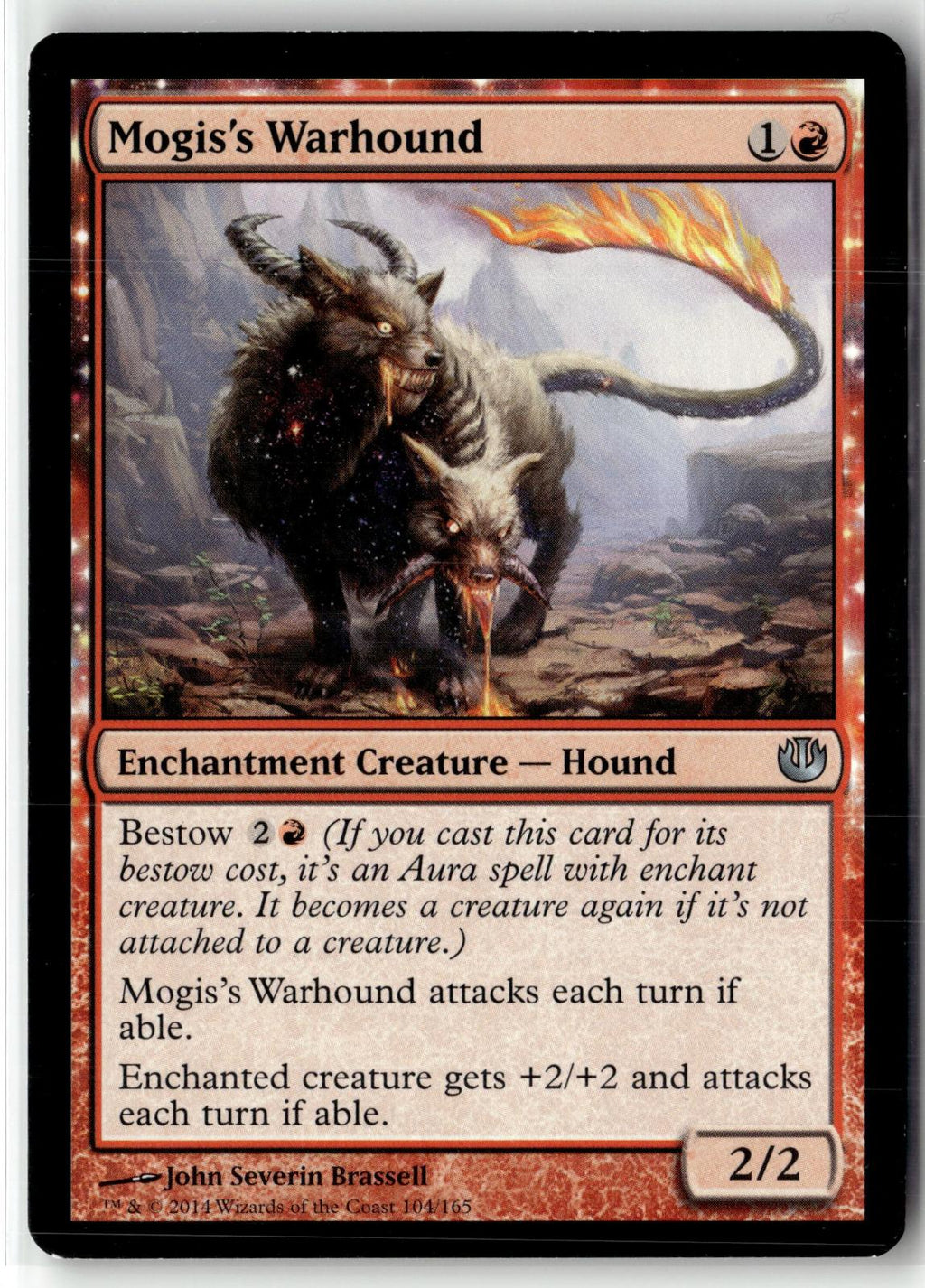 Mogis's Warhound 104 Uncommon Journey Into Nyx Magic: The Gathering Near Mint