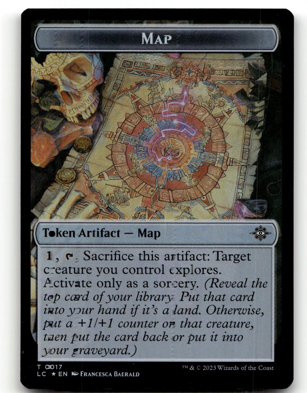Map Token 17 Token The Lost Caverns of Ixalan Magic: The Gathering Near Mint