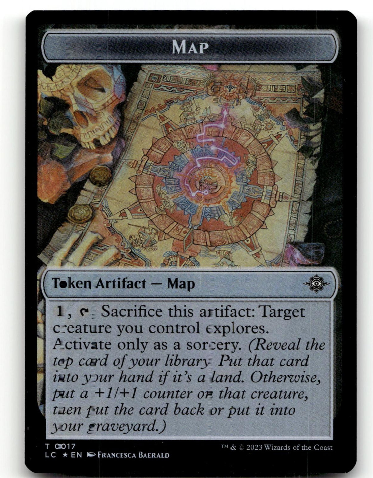 Map Token 17 Token The Lost Caverns of Ixalan Magic: The Gathering Near Mint