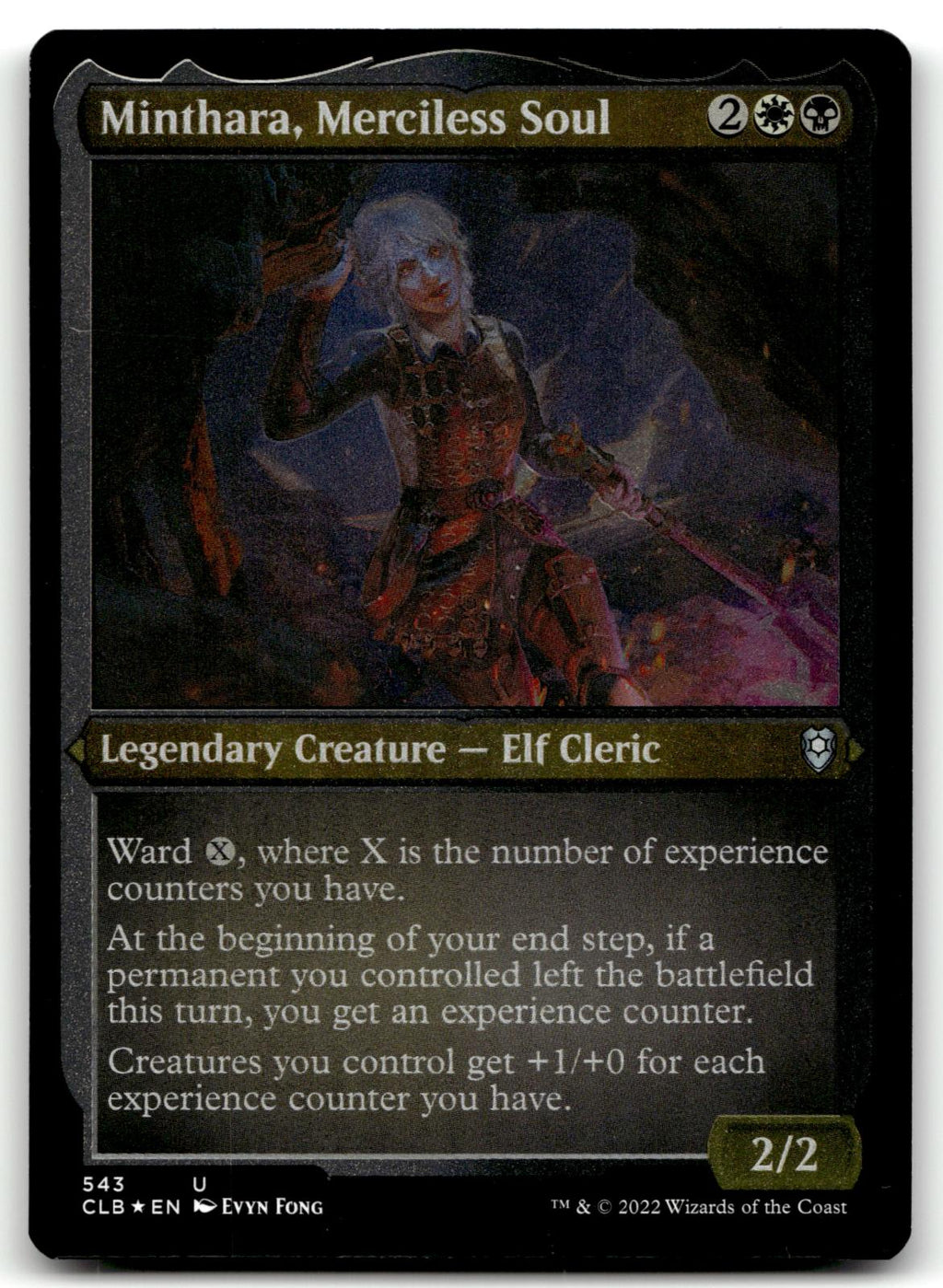 Minthara, Merciless Soul (Foil Etched) 543 Commander Legends: Battle for Baldur's Gate Magic: The Gathering NM