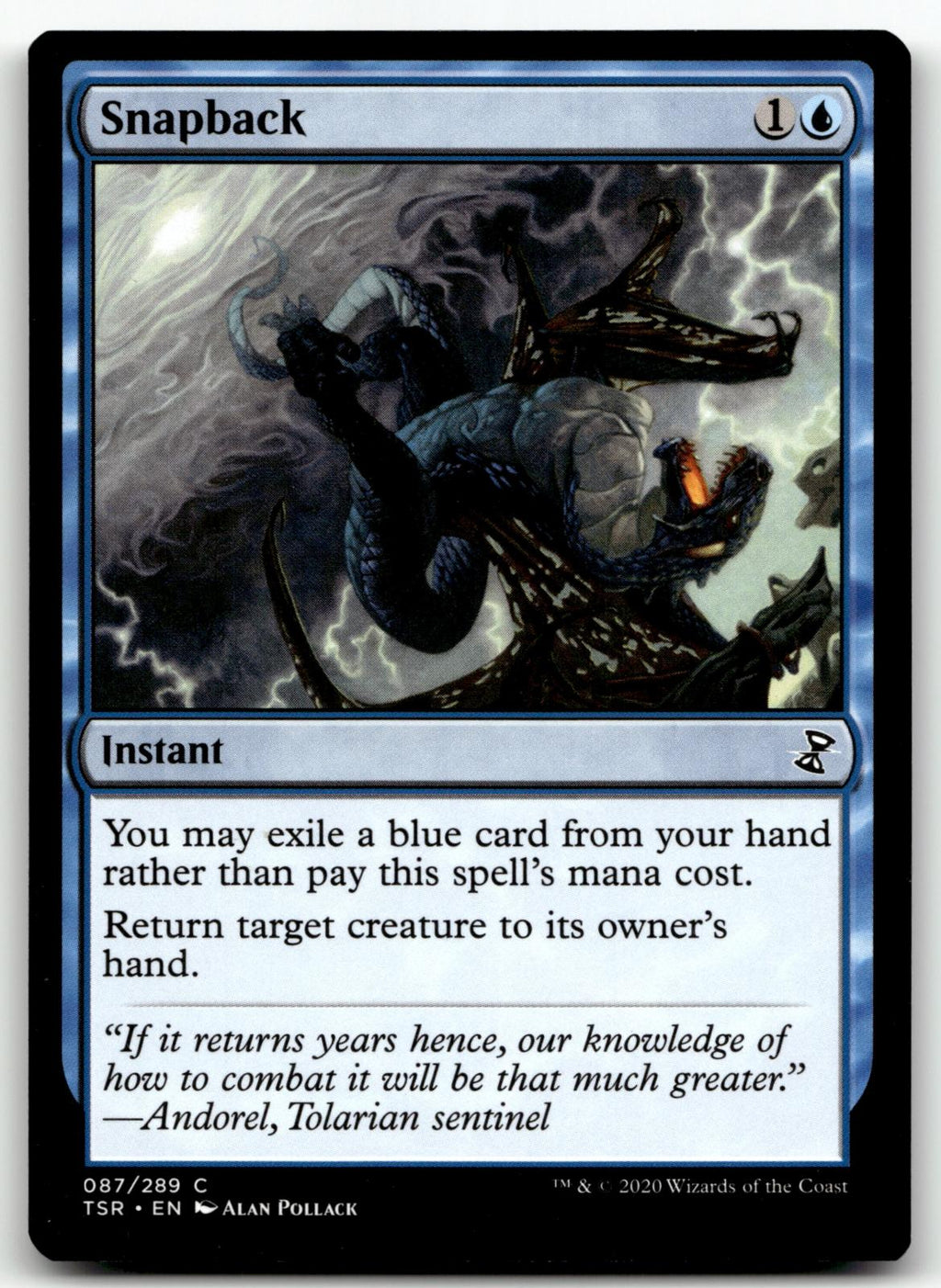 Snapback 87 Common Time Spiral: Remastered Magic: The Gathering Near Mint