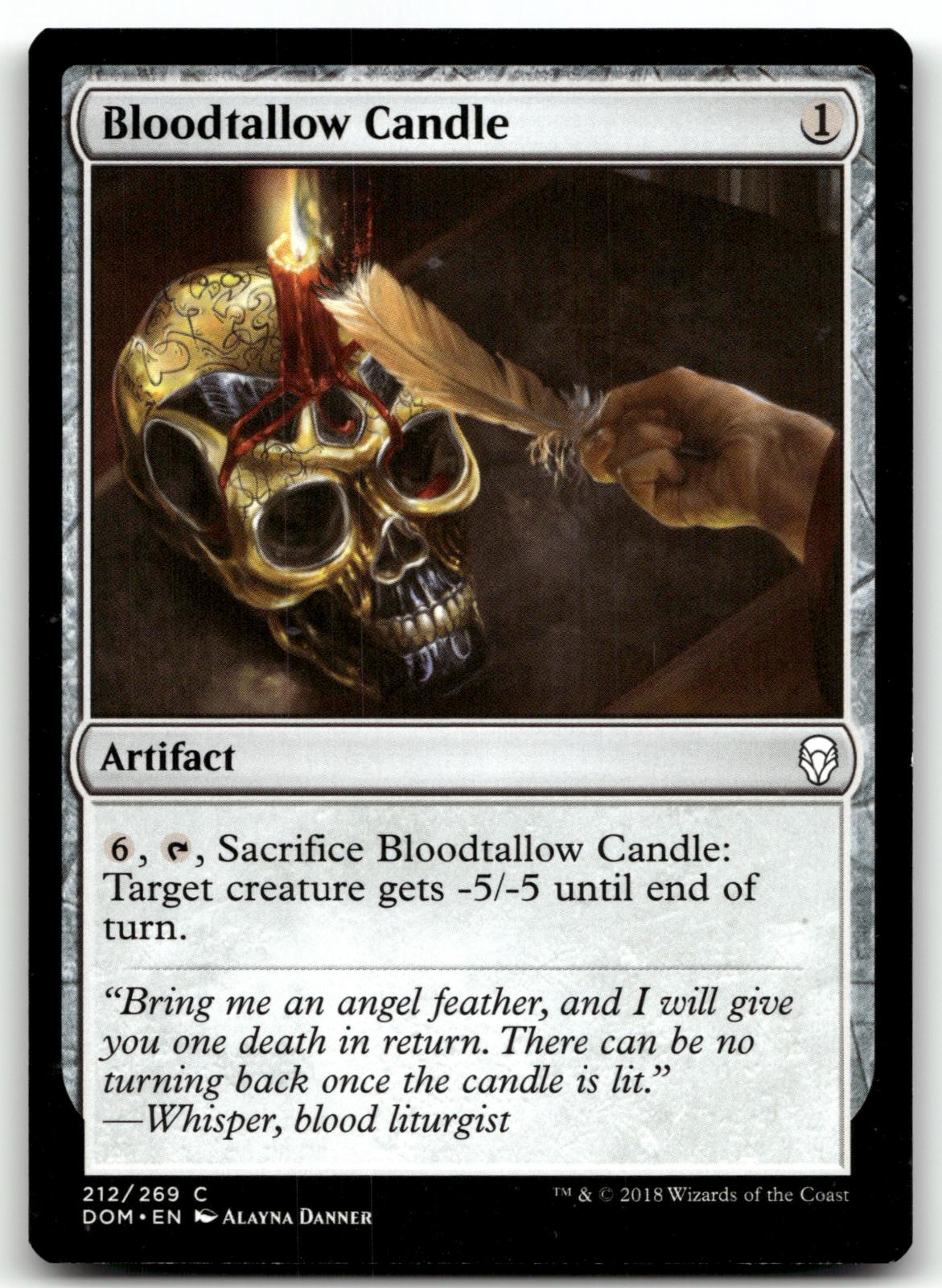 Bloodtallow Candle 212 Common Dominaria Magic: The Gathering Near Mint