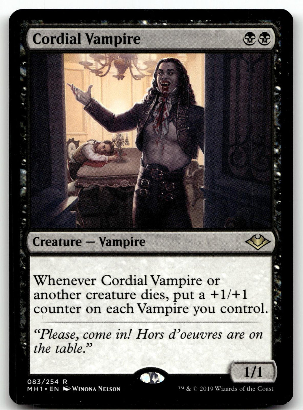 Cordial Vampire 83 Rare Modern Horizons Magic: The Gathering Near Mint