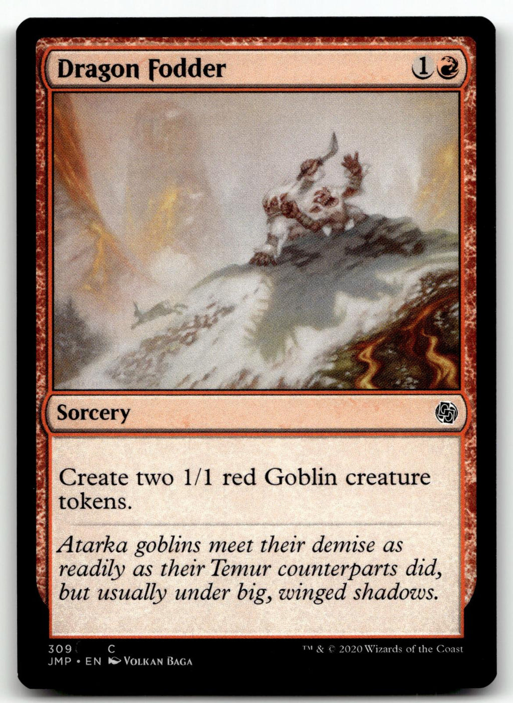 Dragon Fodder 309 Common Jumpstart Magic: The Gathering Near Mint