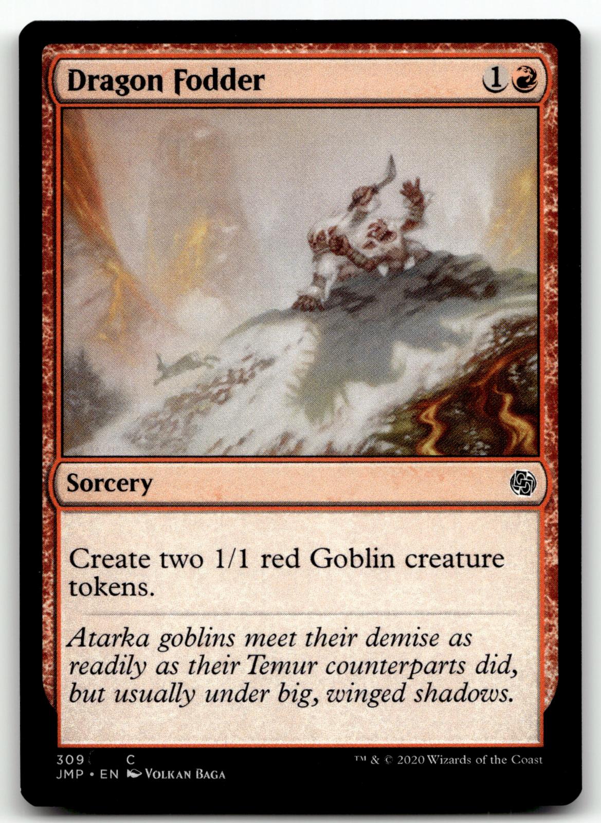 Dragon Fodder 309 Common Jumpstart Magic: The Gathering Near Mint