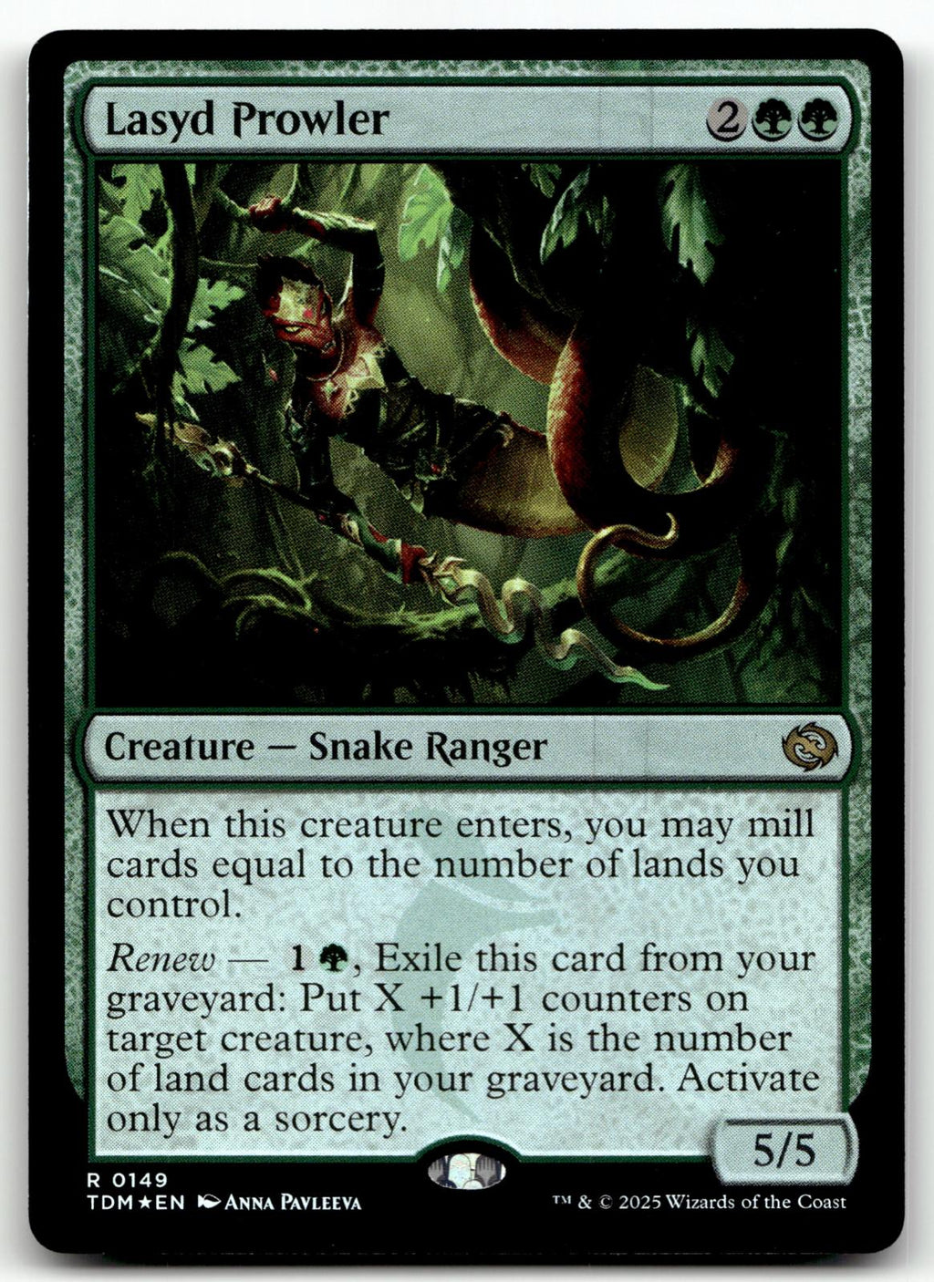 Lasyd Prowler 149 Rare Tarkir: Dragonstorm Magic: The Gathering Foil Near Mint