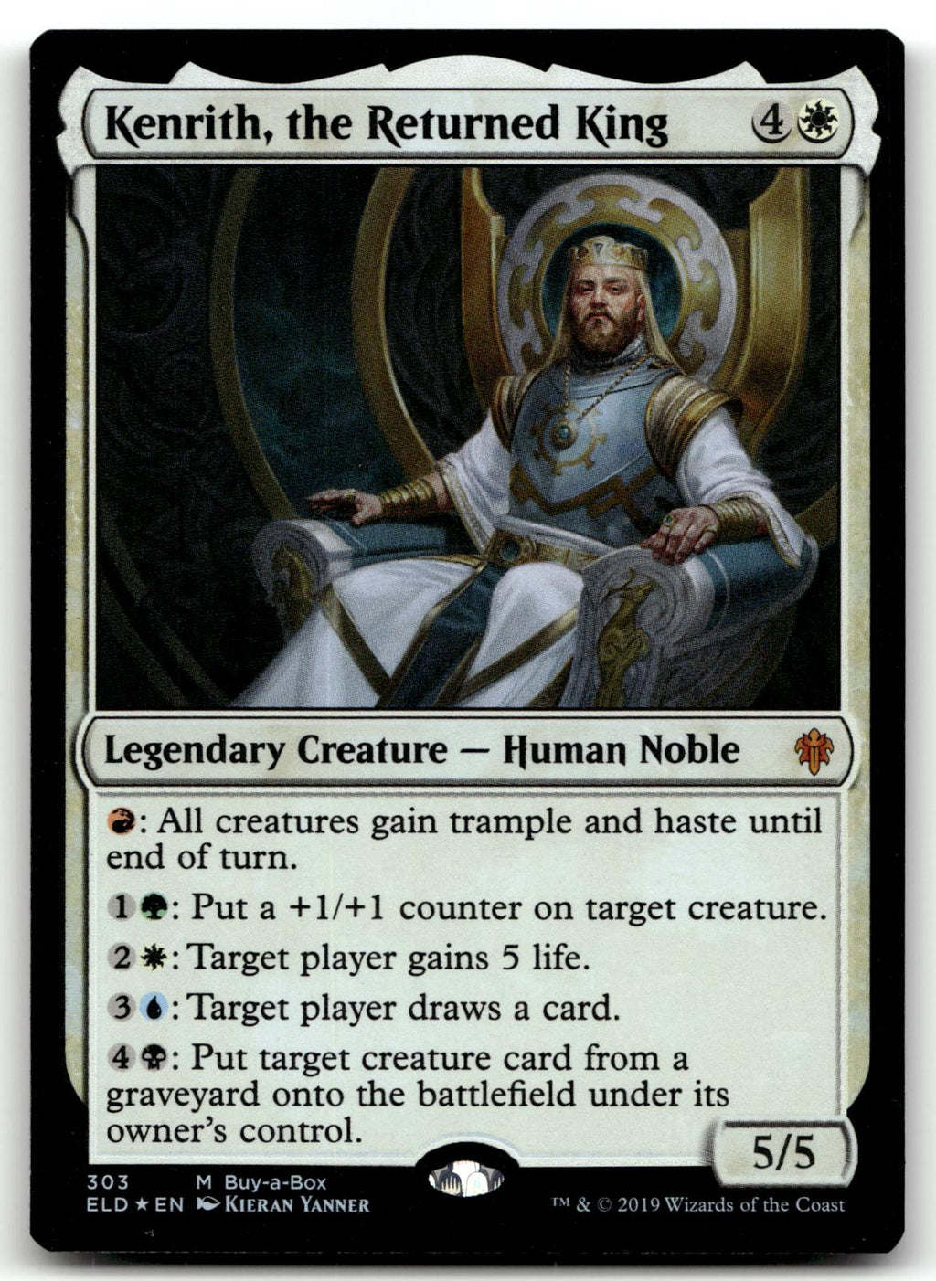 Kenrith, the Returned King 303 Buy-A-Box Promos Magic: The Gathering Foil NM
