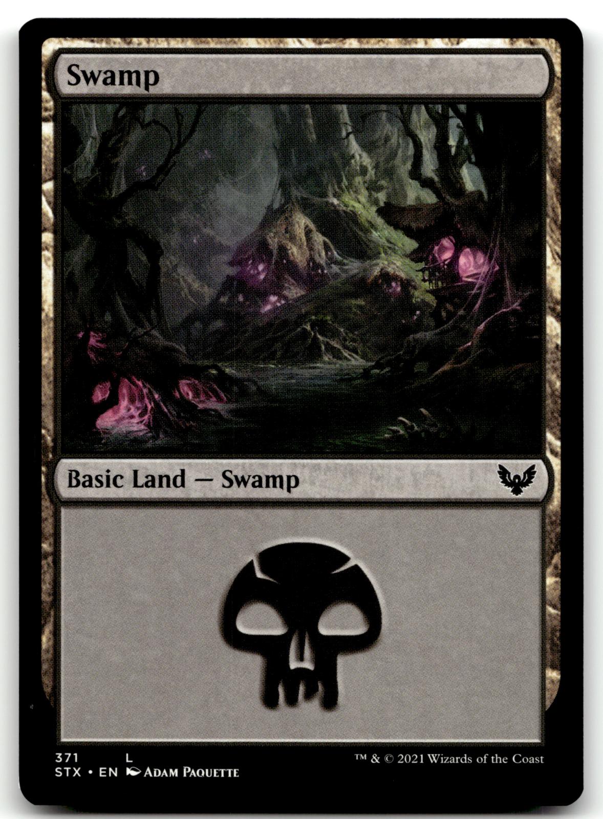 Swamp (371) 371 Land Strixhaven: School of Mages Magic: The Gathering Near Mint