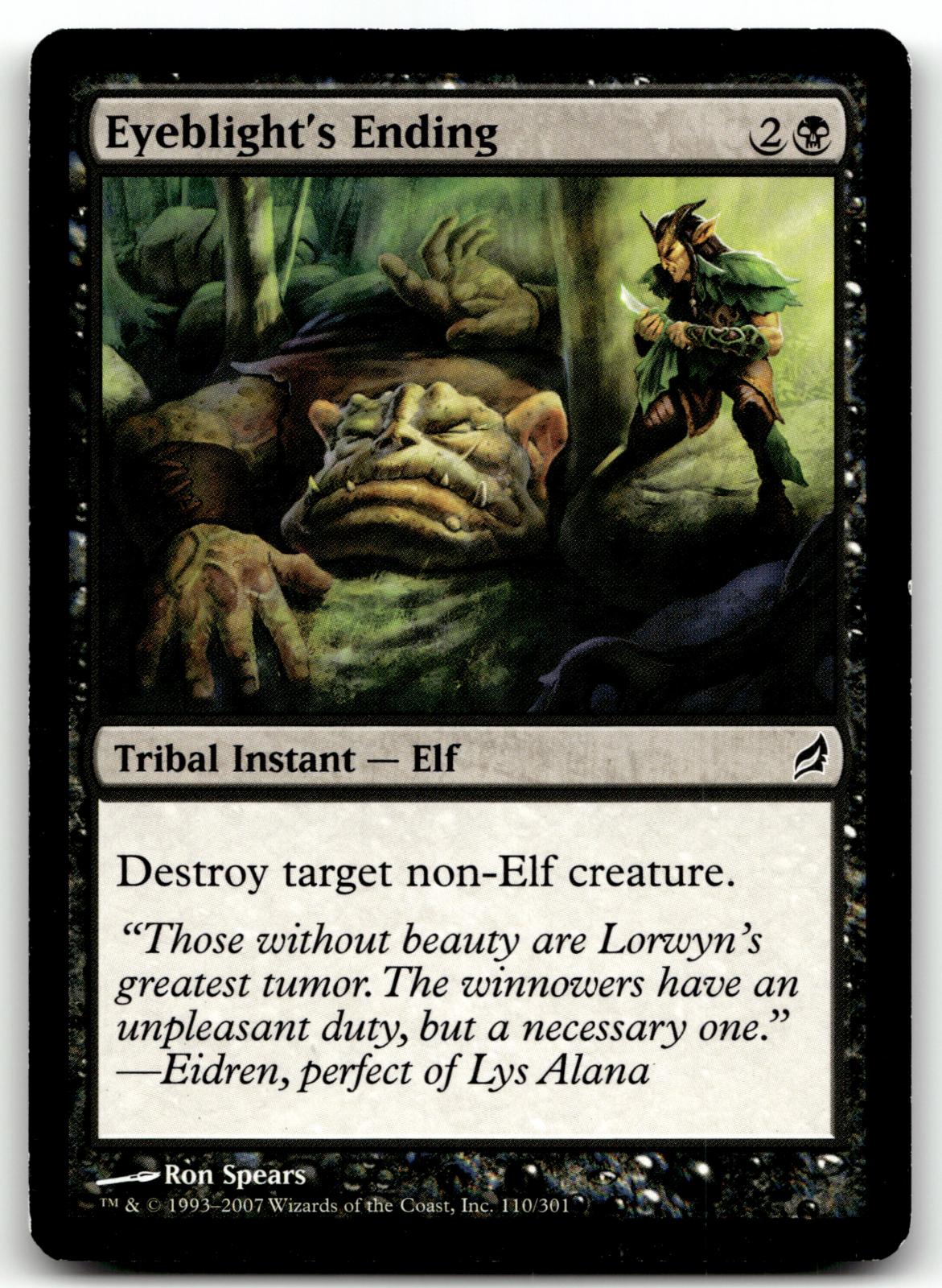 Eyeblight's Ending 110 Common Lorwyn Magic: The Gathering Near Mint