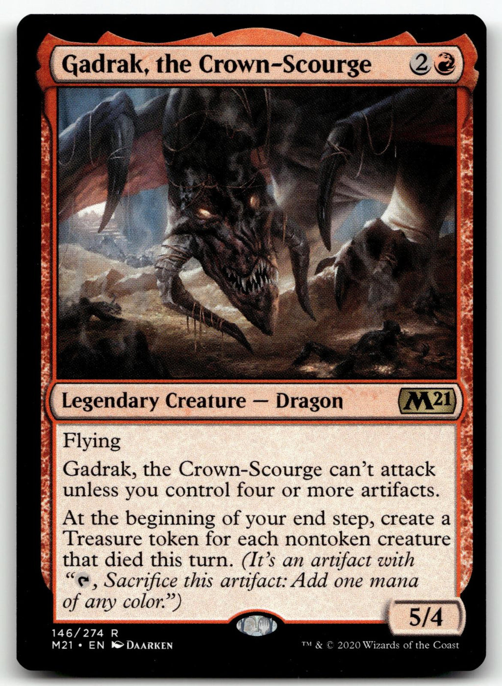 Gadrak, the Crown-Scourge 146 Rare Core Set 2021 Magic: The Gathering Near Mint