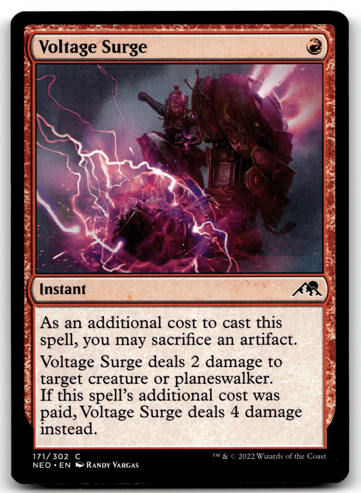 Voltage Surge 171 Common Kamigawa: Neon Dynasty Magic: The Gathering Near Mint