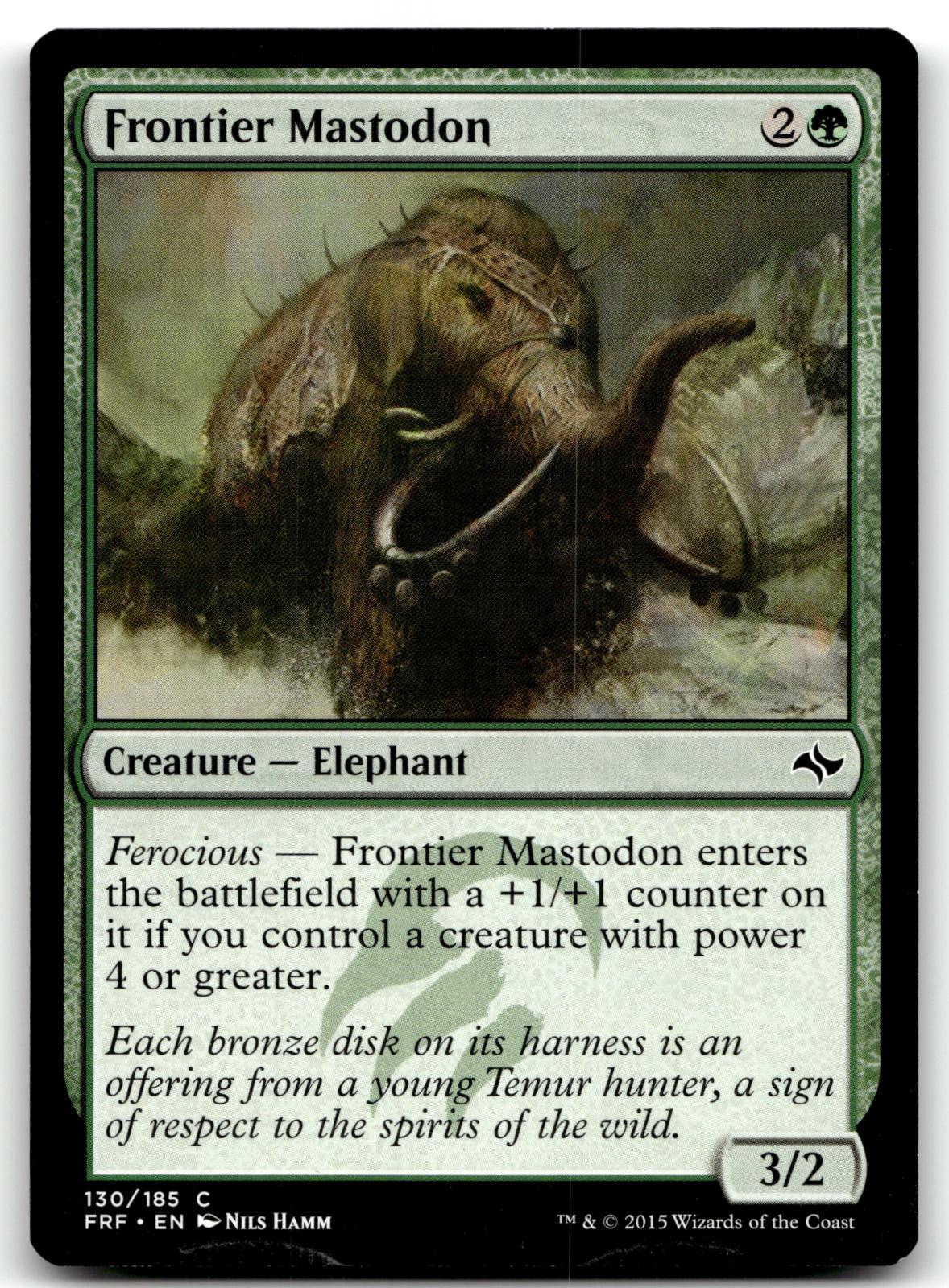Frontier Mastodon 130 Common Fate Reforged Magic: The Gathering Near Mint