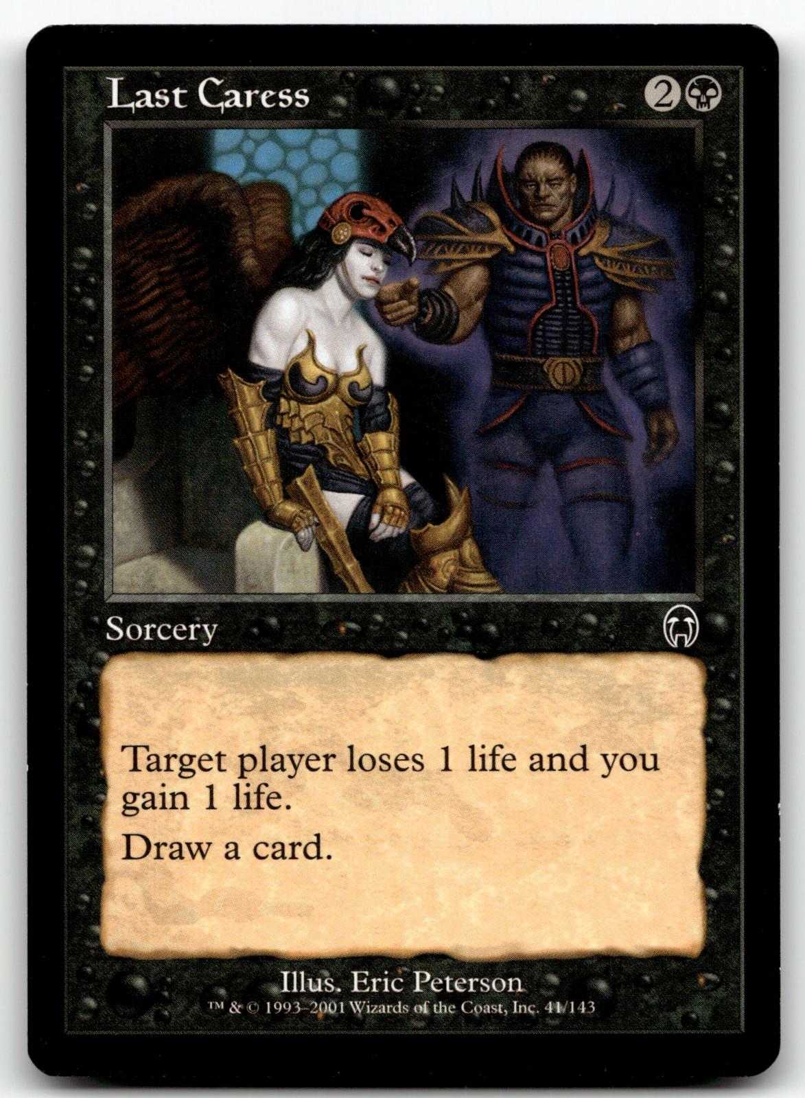 Last Caress 41 Common Apocalypse Magic: The Gathering Near Mint