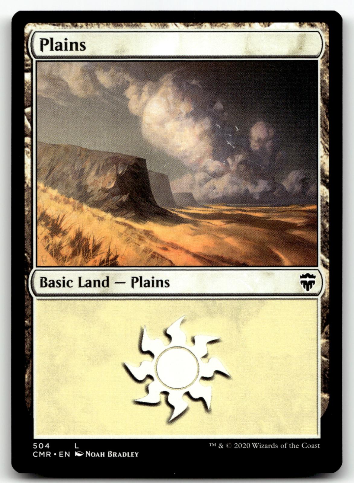Plains (504) 504 Land Commander Legends Magic: The Gathering Near Mint