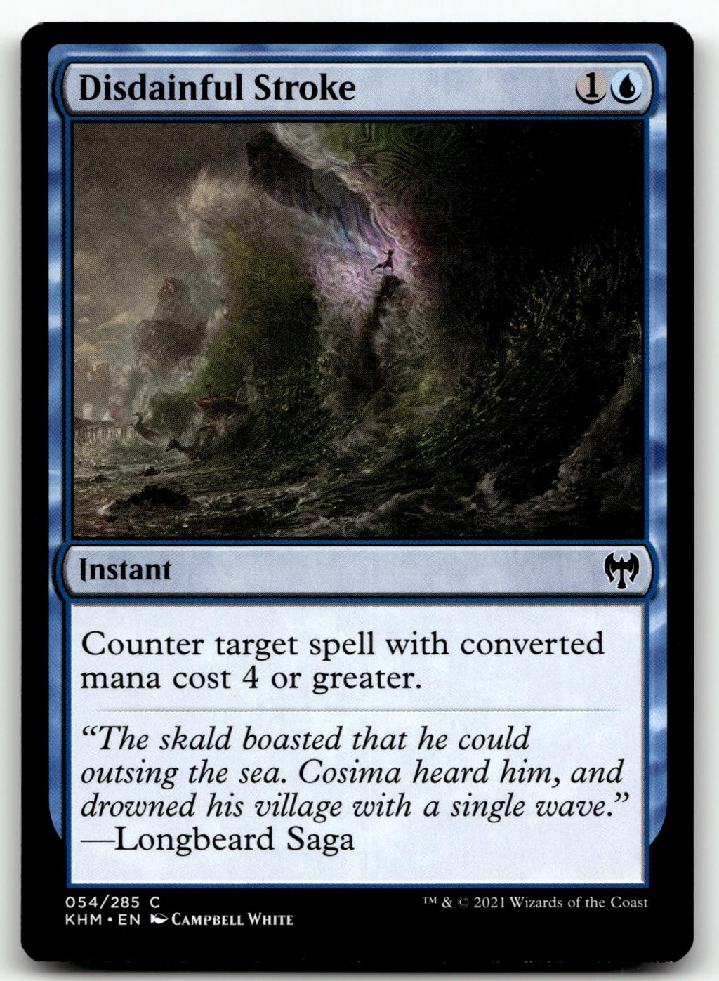 Disdainful Stroke 54 Common Kaldheim Magic: The Gathering Near Mint