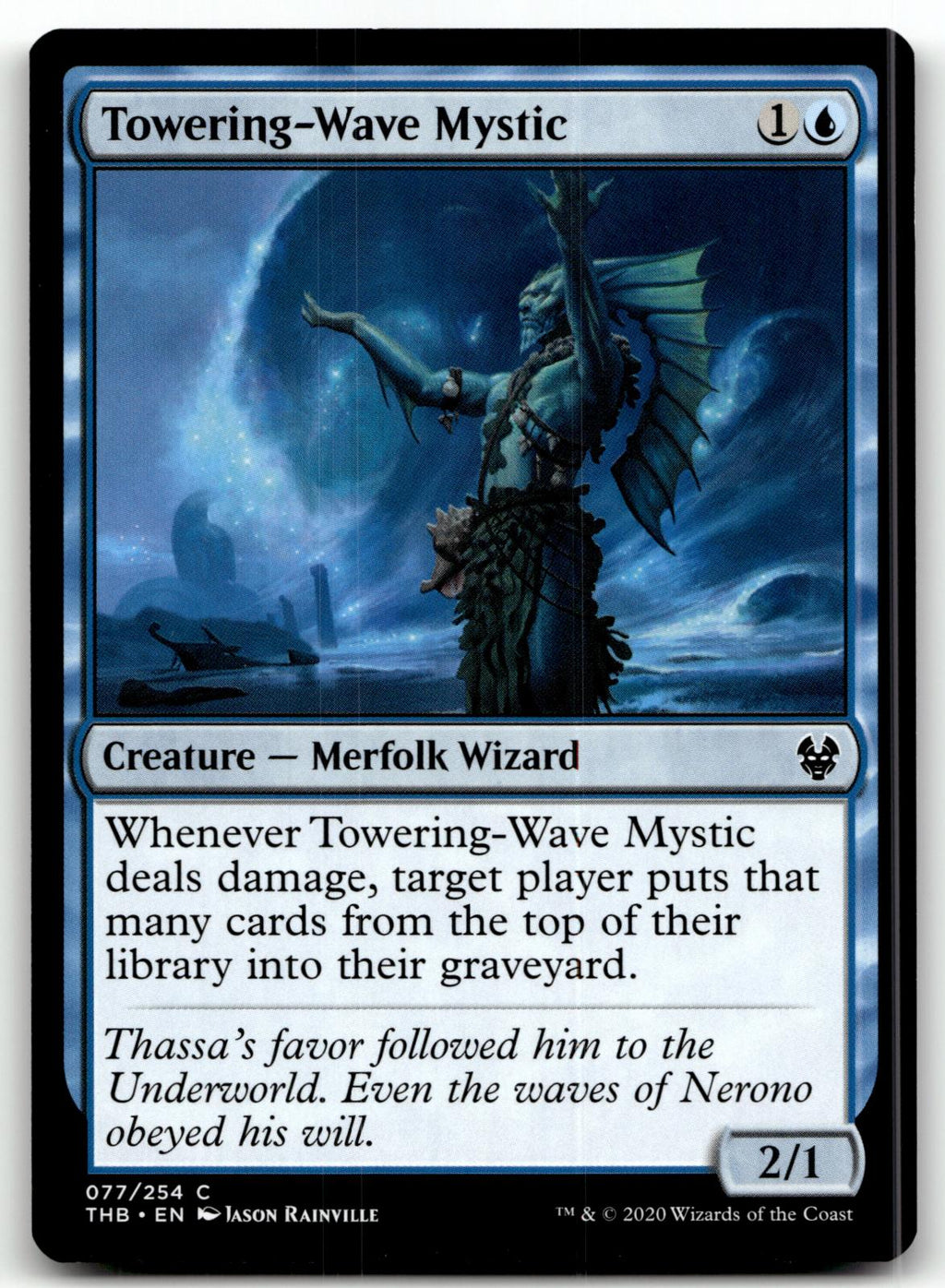 Towering-Wave Mystic 77 Common Theros Beyond Death Magic: The Gathering NM