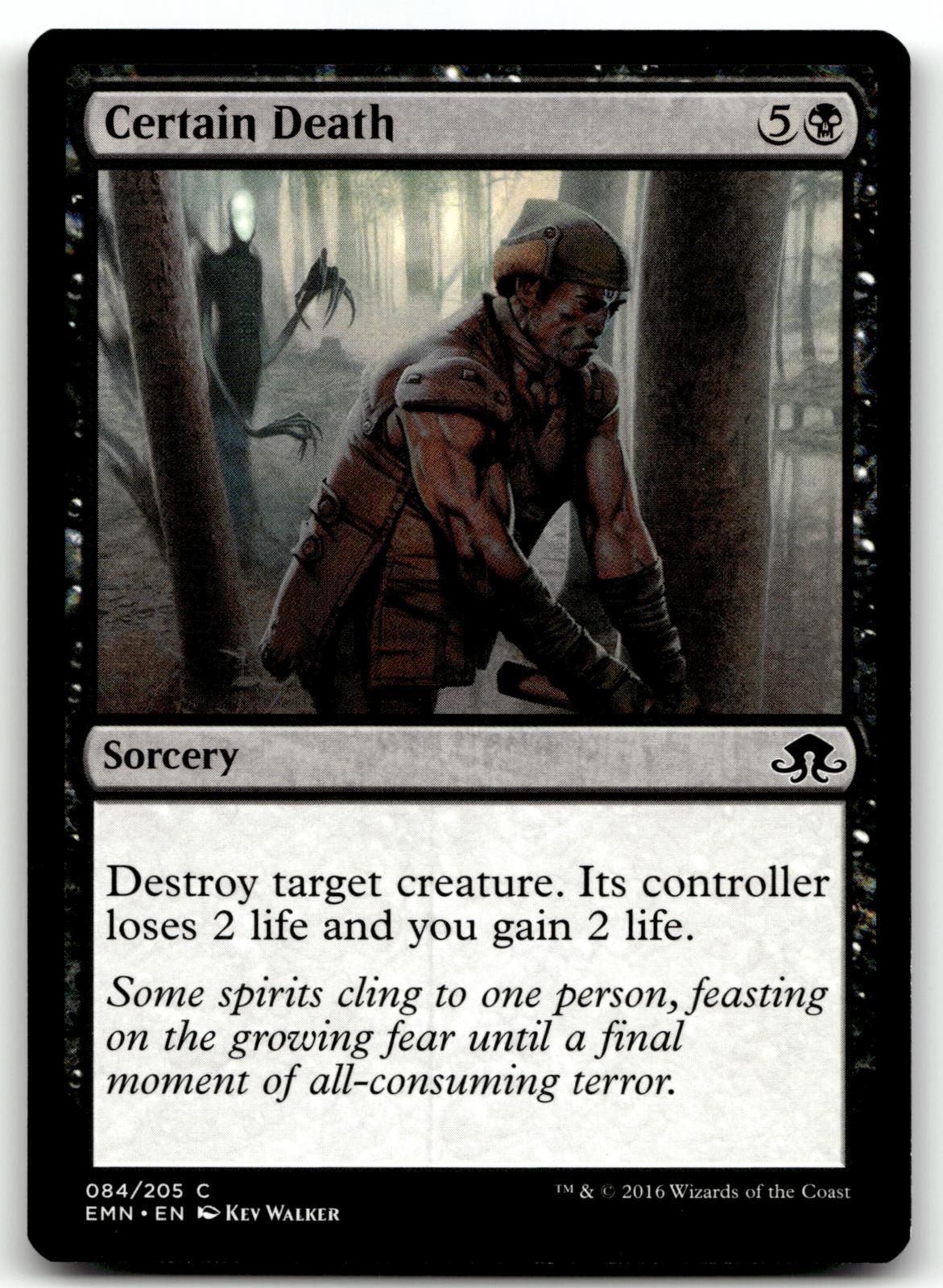 Certain Death 84 Common Eldritch Moon Magic: The Gathering Near Mint