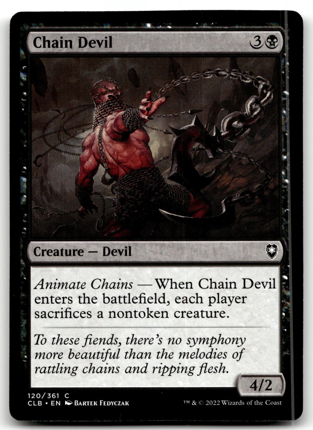 Chain Devil 120 Commander Legends: Battle for Baldur's Gate Magic: The Gathering NM
