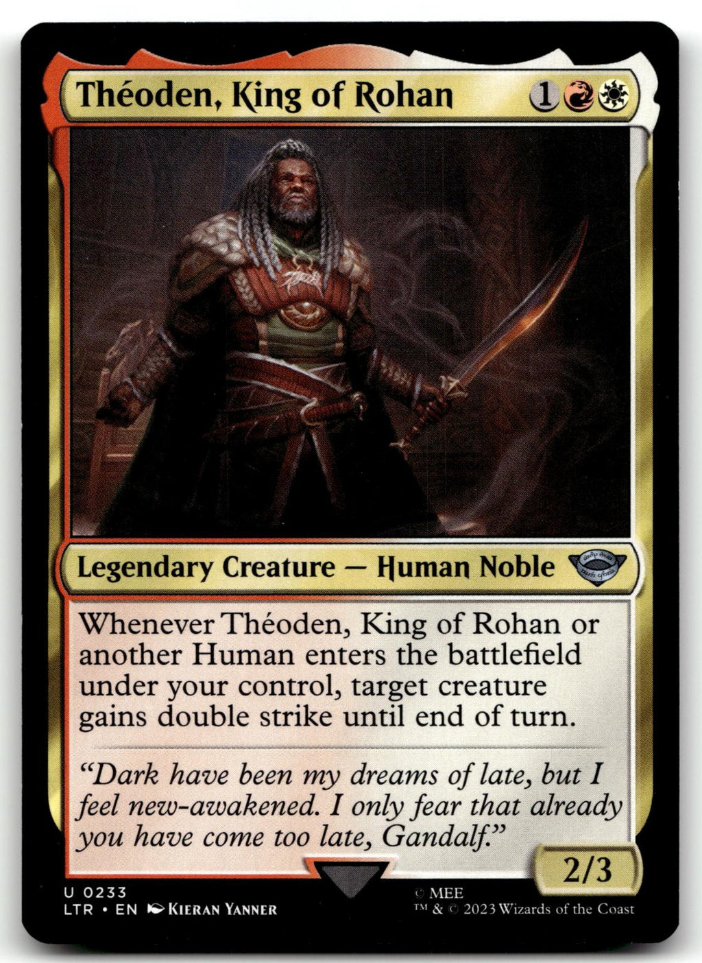 Theoden, King of Rohan 233 Universes Beyond: The Lord of the Rings: 