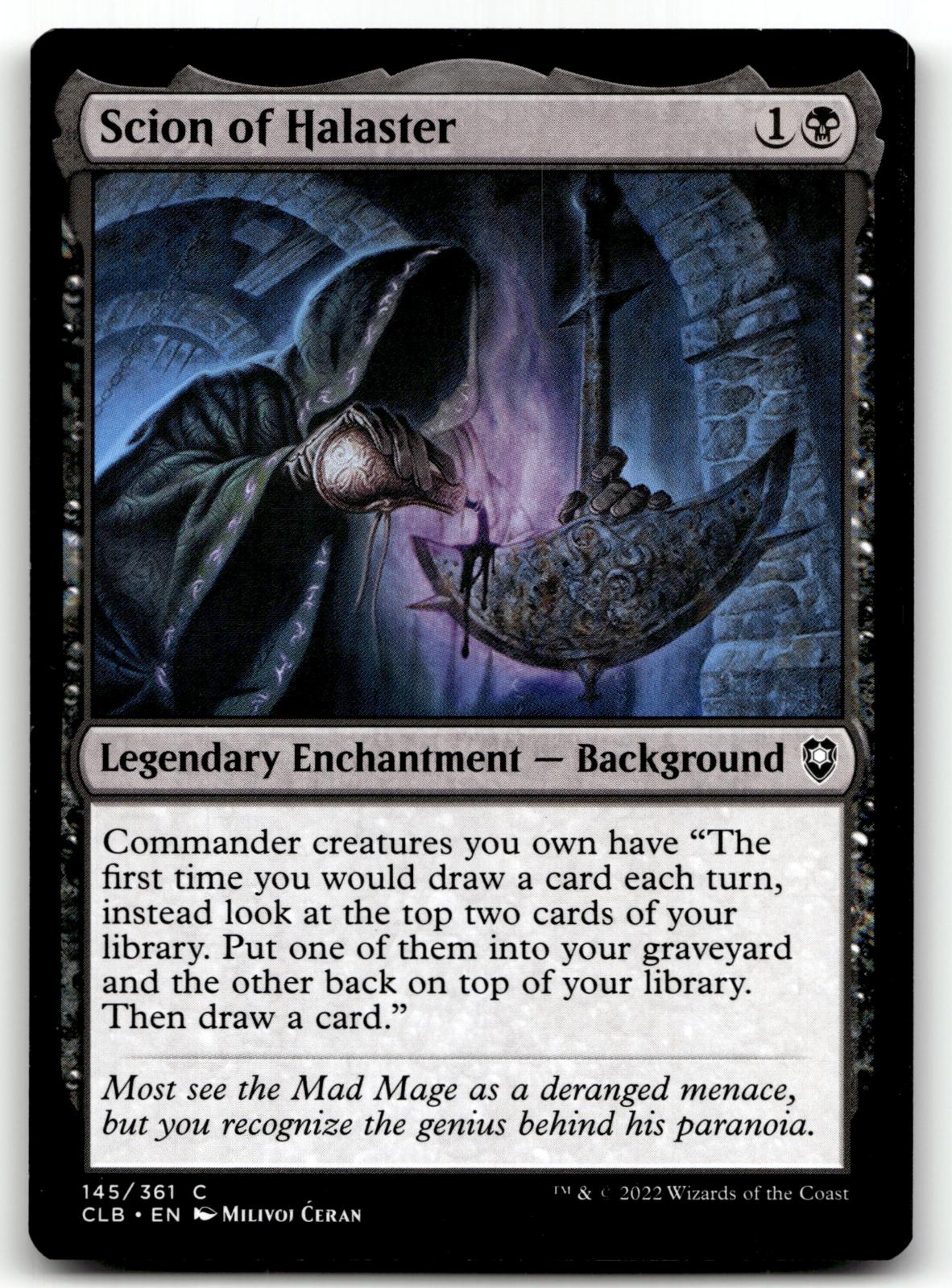 Scion of Halaster 145 Commander Legends: Battle for Baldur's Gate Magic: The Gathering NM