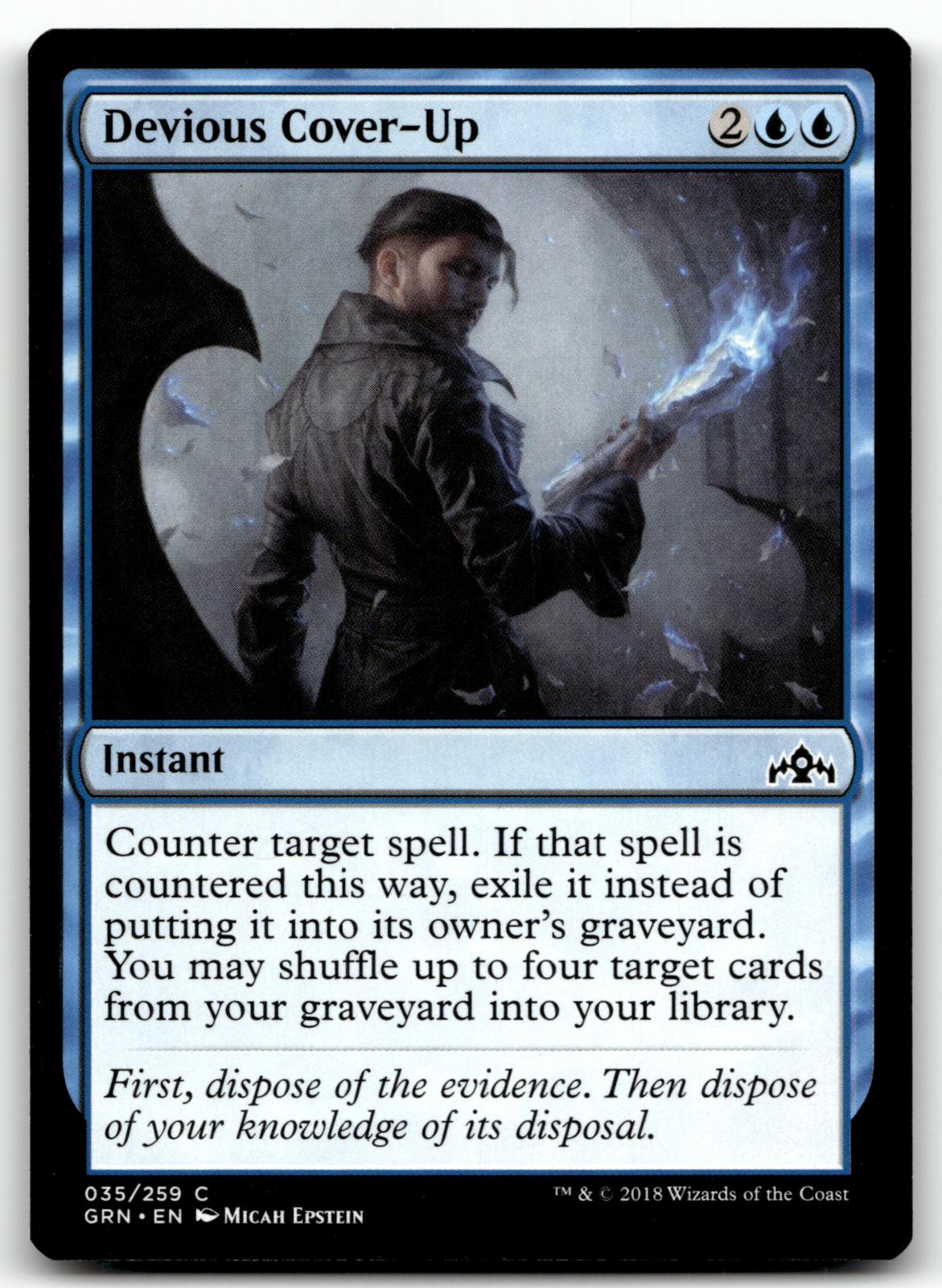 Devious Cover-Up 35 Common Guilds of Ravnica Magic: The Gathering Near Mint