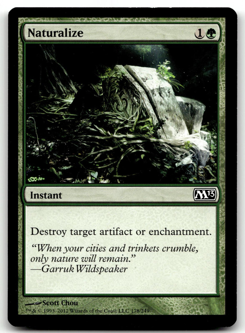 Naturalize 178 Common Magic 2013 (M13) Magic: The Gathering Near Mint