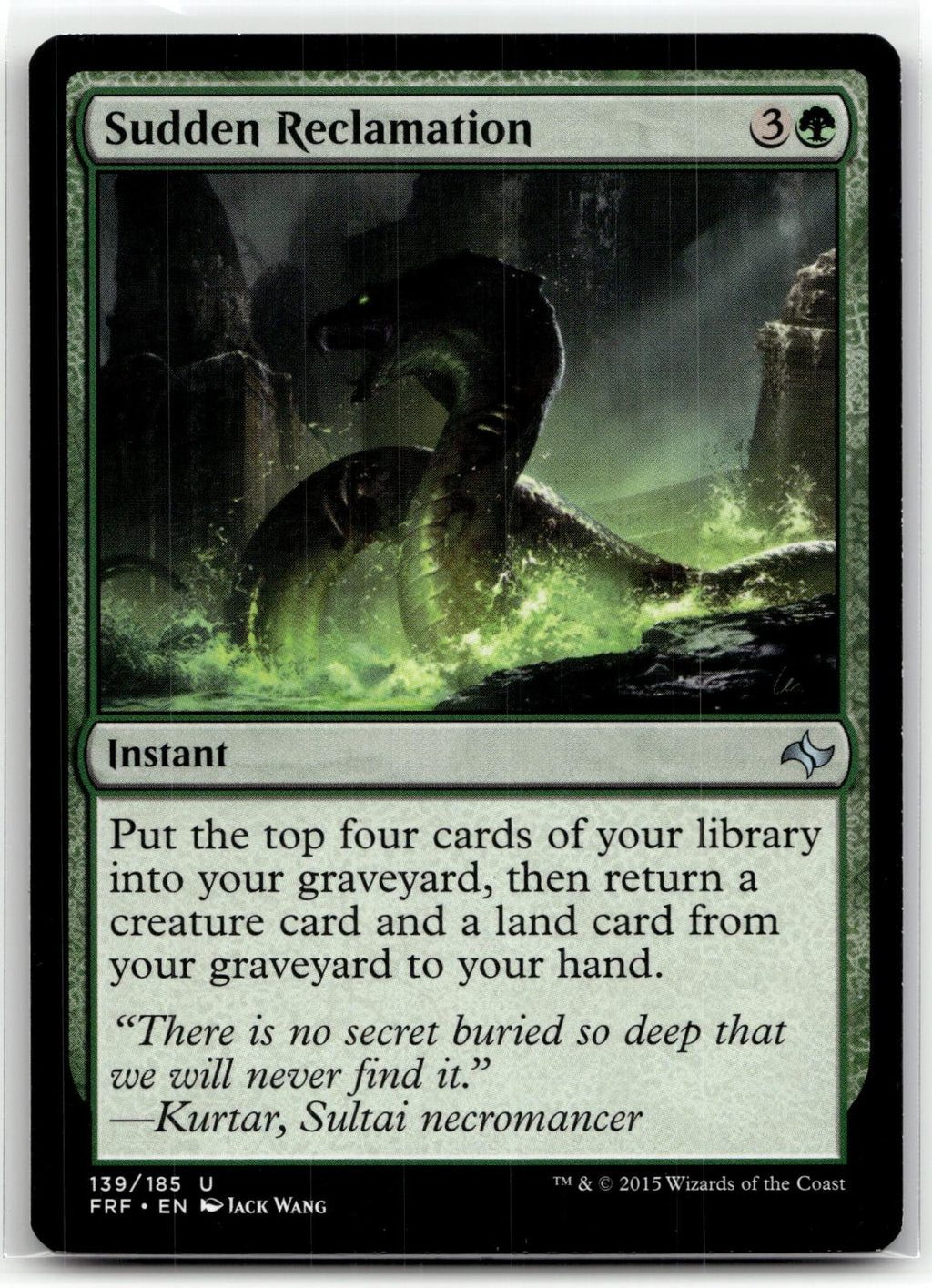 Sudden Reclamation 139 Uncommon Fate Reforged Magic: The Gathering Near Mint