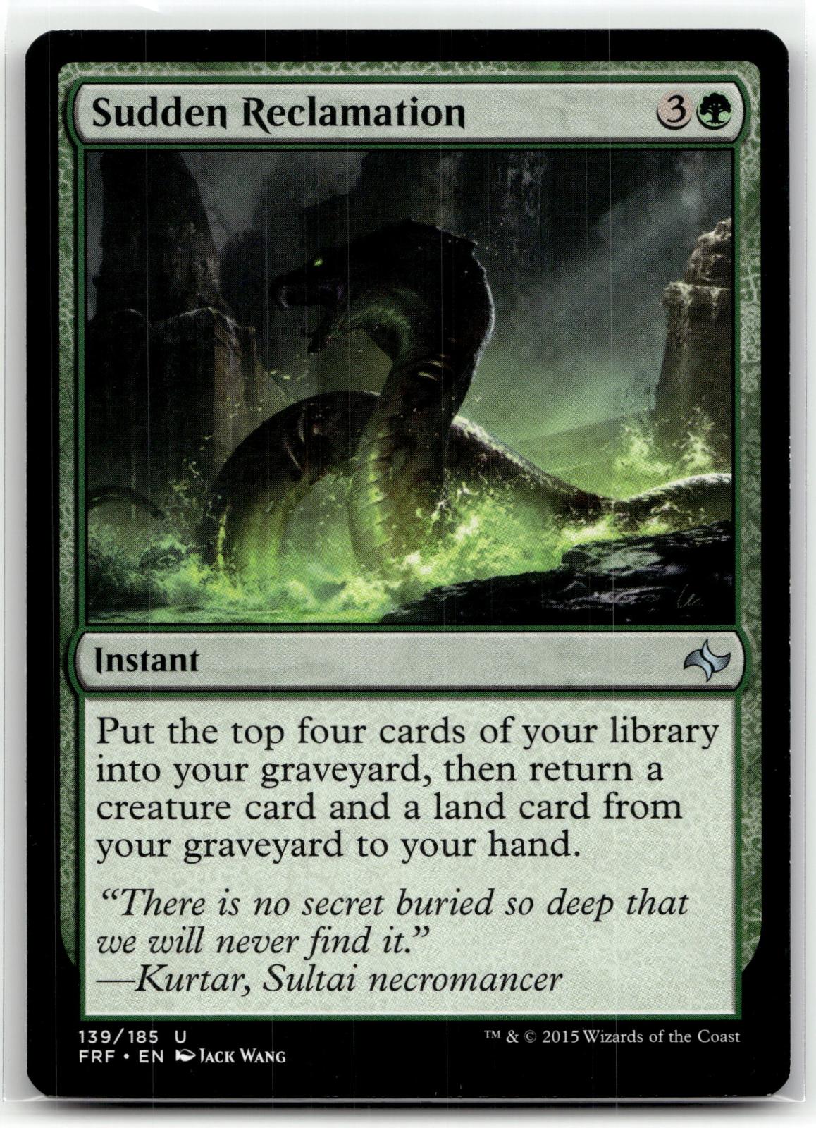 Sudden Reclamation 139 Uncommon Fate Reforged Magic: The Gathering Near Mint