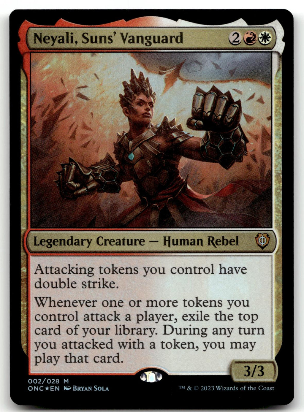 Neyali, Suns' Vanguard 2 Commander: Phyrexia: All Will Be One Magic: The Gathering Foil NM