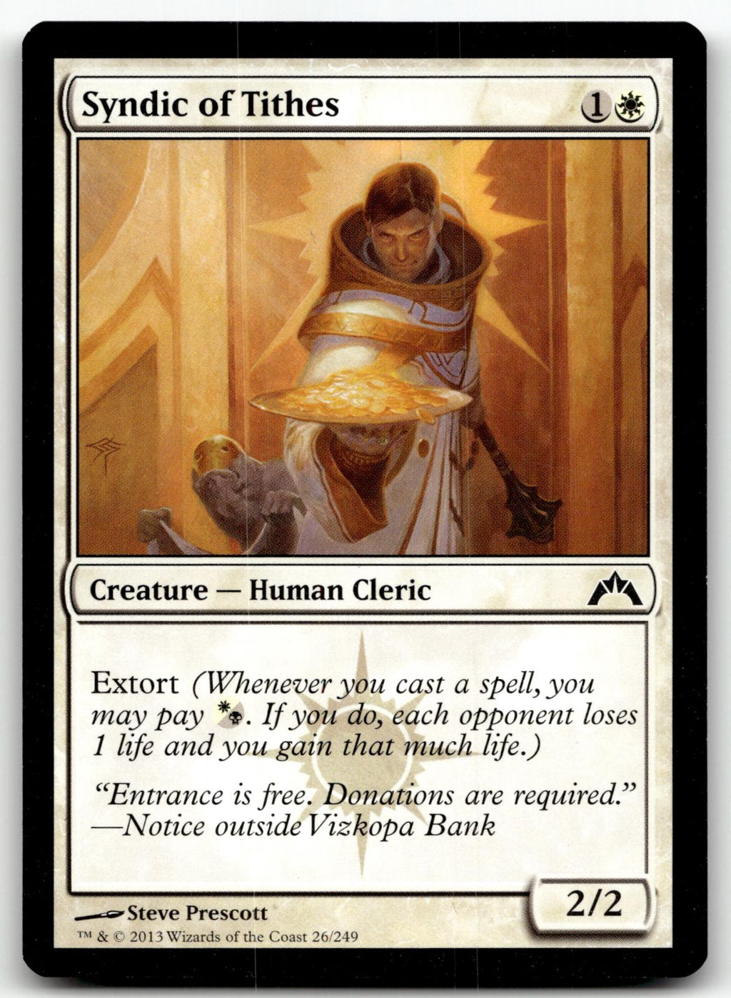 Syndic of Tithes 26 Common Gatecrash Magic: The Gathering Near Mint