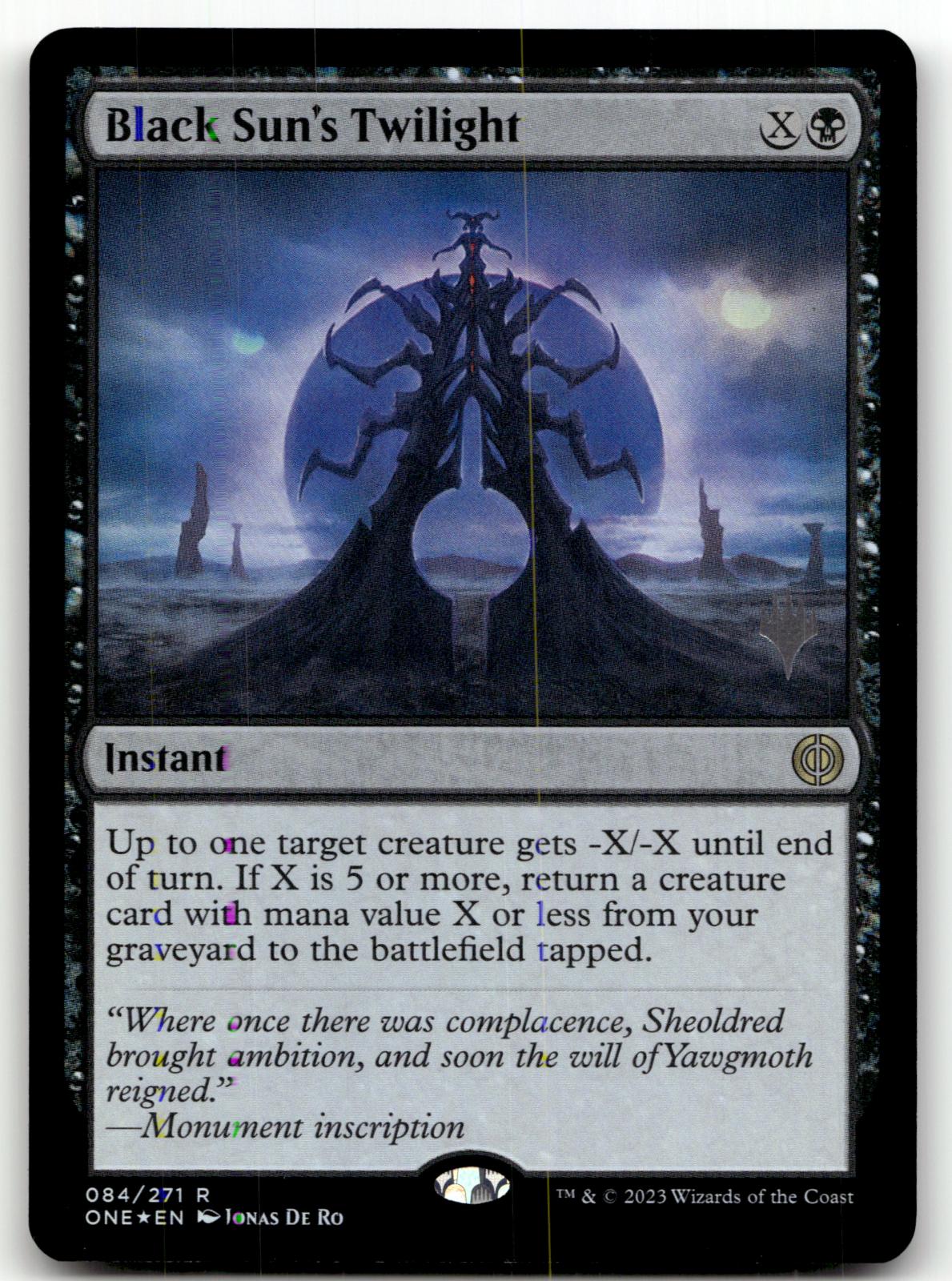 Black Sun's Twilight 84 Phyrexia: All Will Be One Magic: The Gathering Foil NM