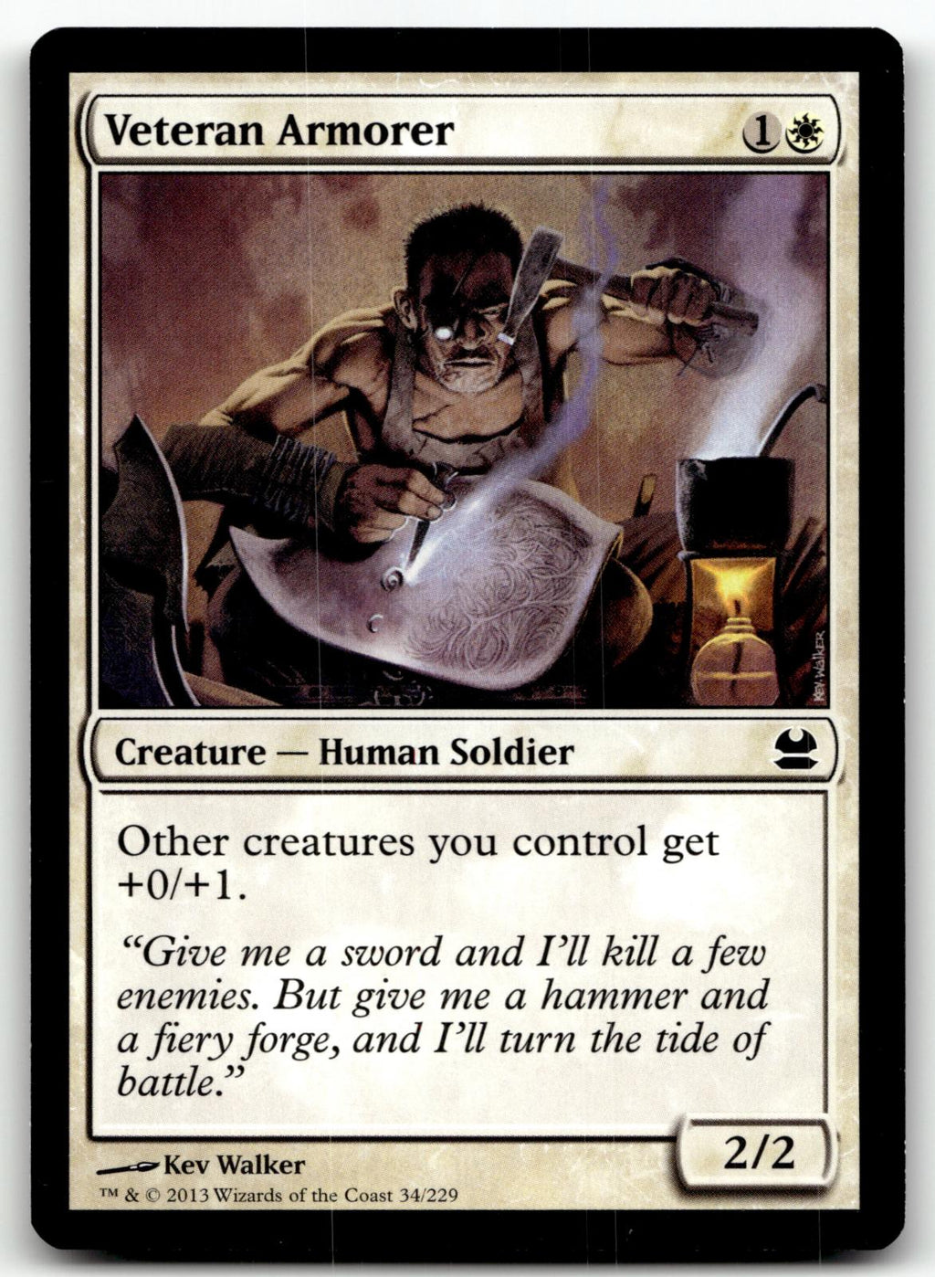 Veteran Armorer 34 Common Modern Masters Magic: The Gathering Near Mint