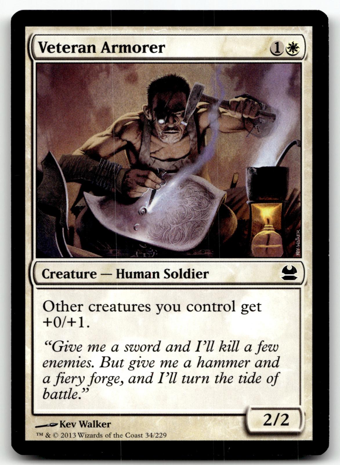 Veteran Armorer 34 Common Modern Masters Magic: The Gathering Near Mint