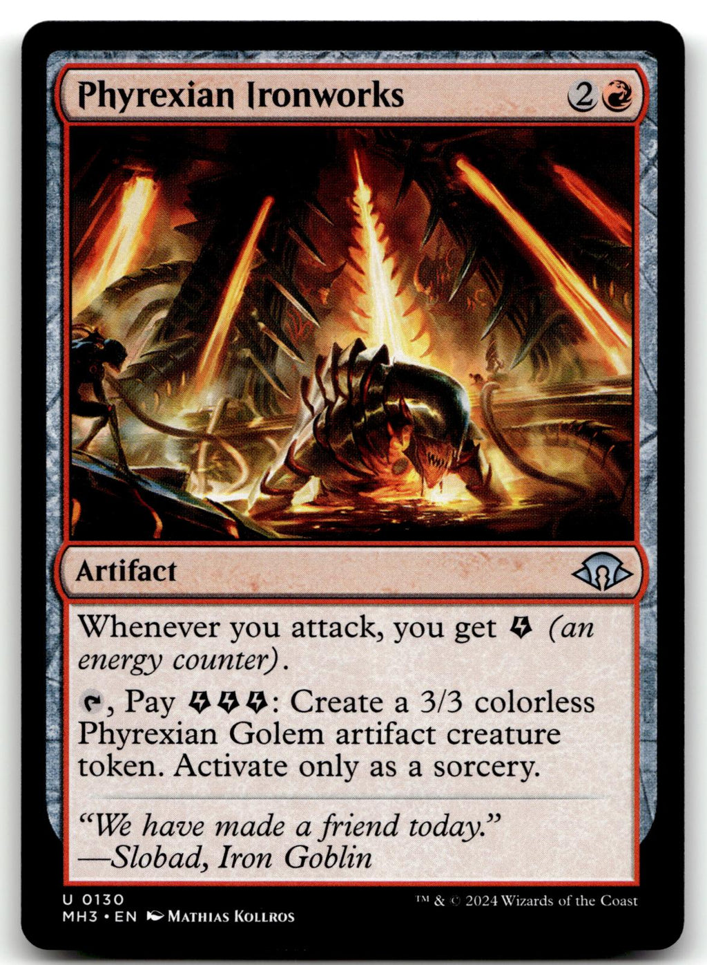 Phyrexian Ironworks 130 Uncommon Modern Horizons 3 Magic: The Gathering NM