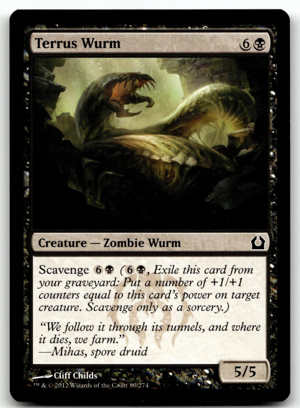 Terrus Wurm 80 Common Return to Ravnica Magic: The Gathering Near Mint