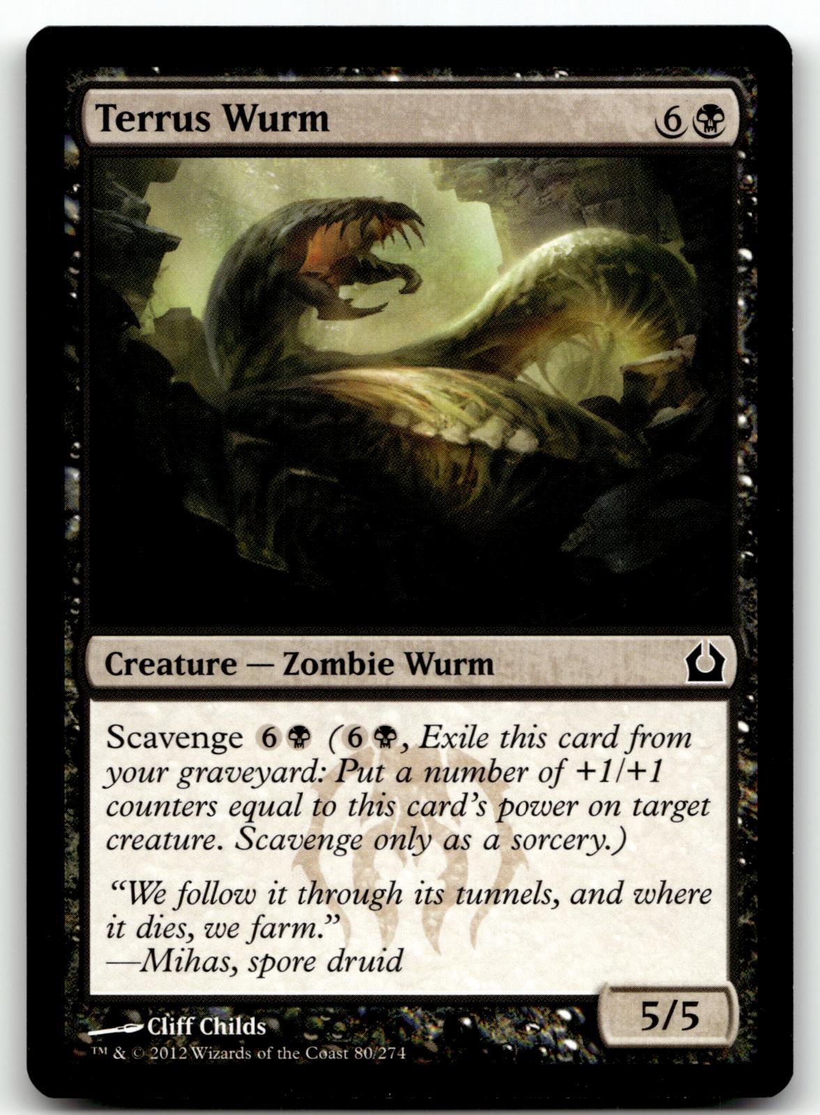 Terrus Wurm 80 Common Return to Ravnica Magic: The Gathering Near Mint
