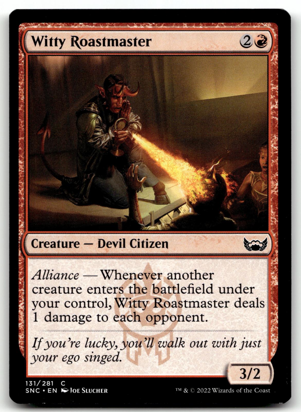 Witty Roastmaster 131 Common Streets of New Capenna Magic: The Gathering NM