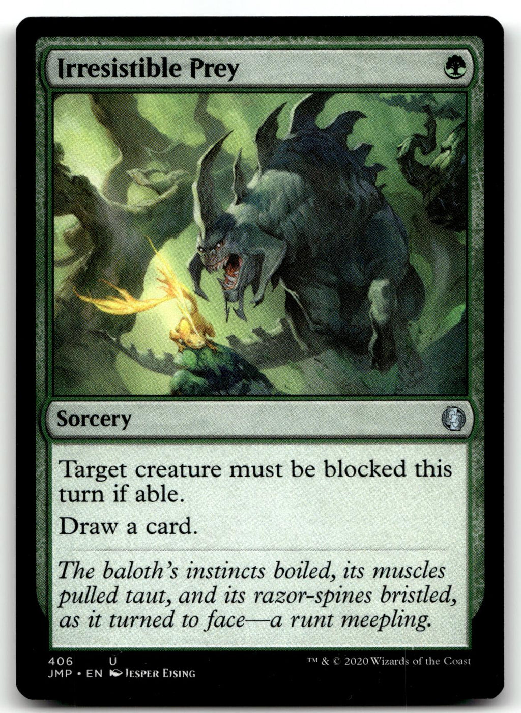 Irresistible Prey 406 Uncommon Jumpstart Magic: The Gathering Near Mint
