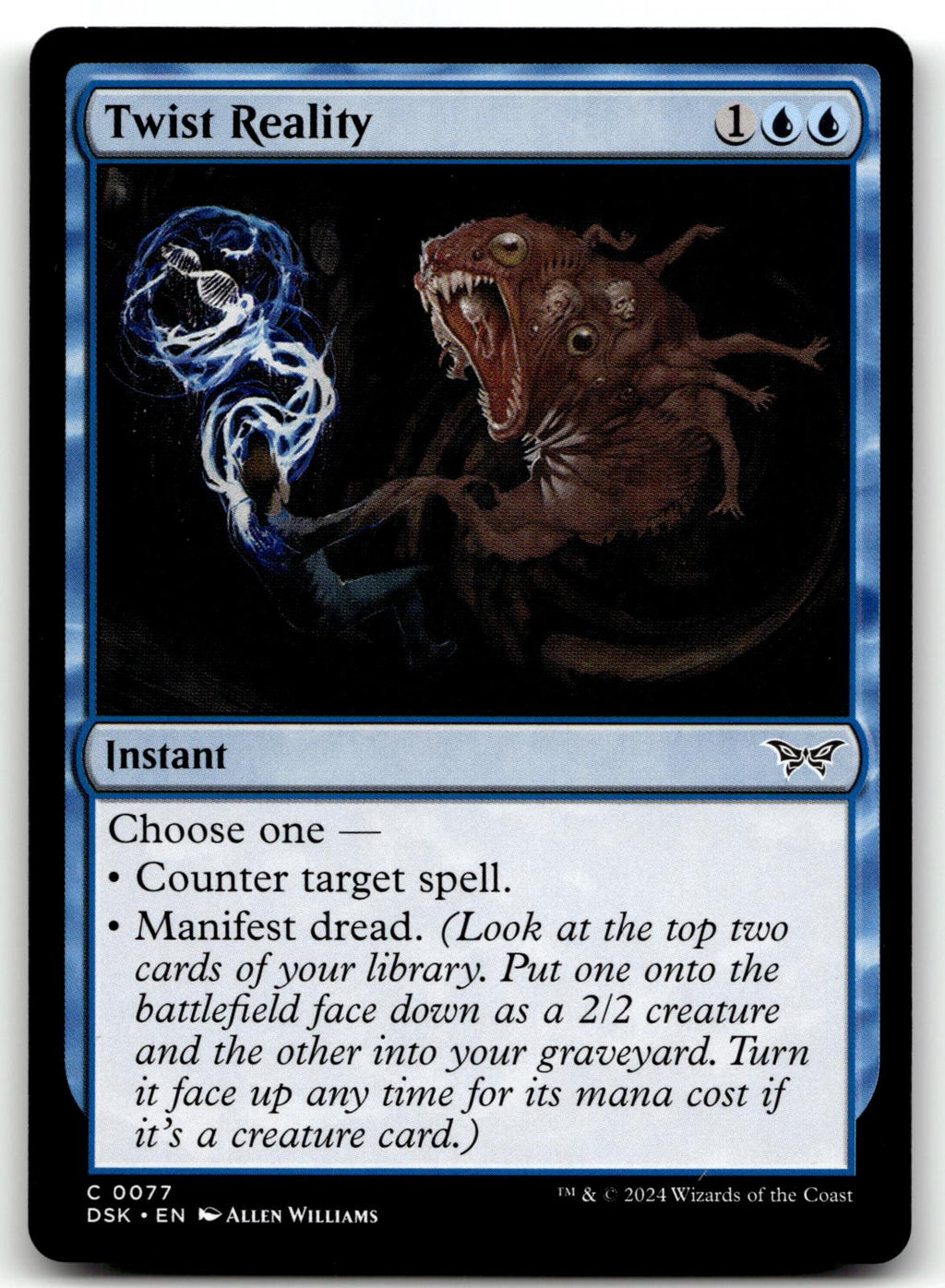 Twist Reality 77 Common Duskmourn: House of Horror Magic: The Gathering NM