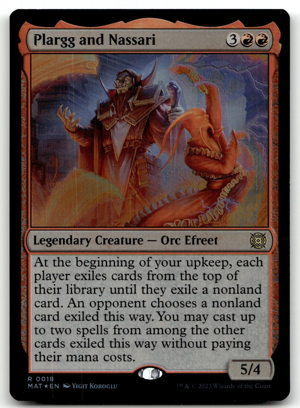 Plargg and Nassari 18 March of the Machine: The Aftermath Magic: The Gathering Foil NM