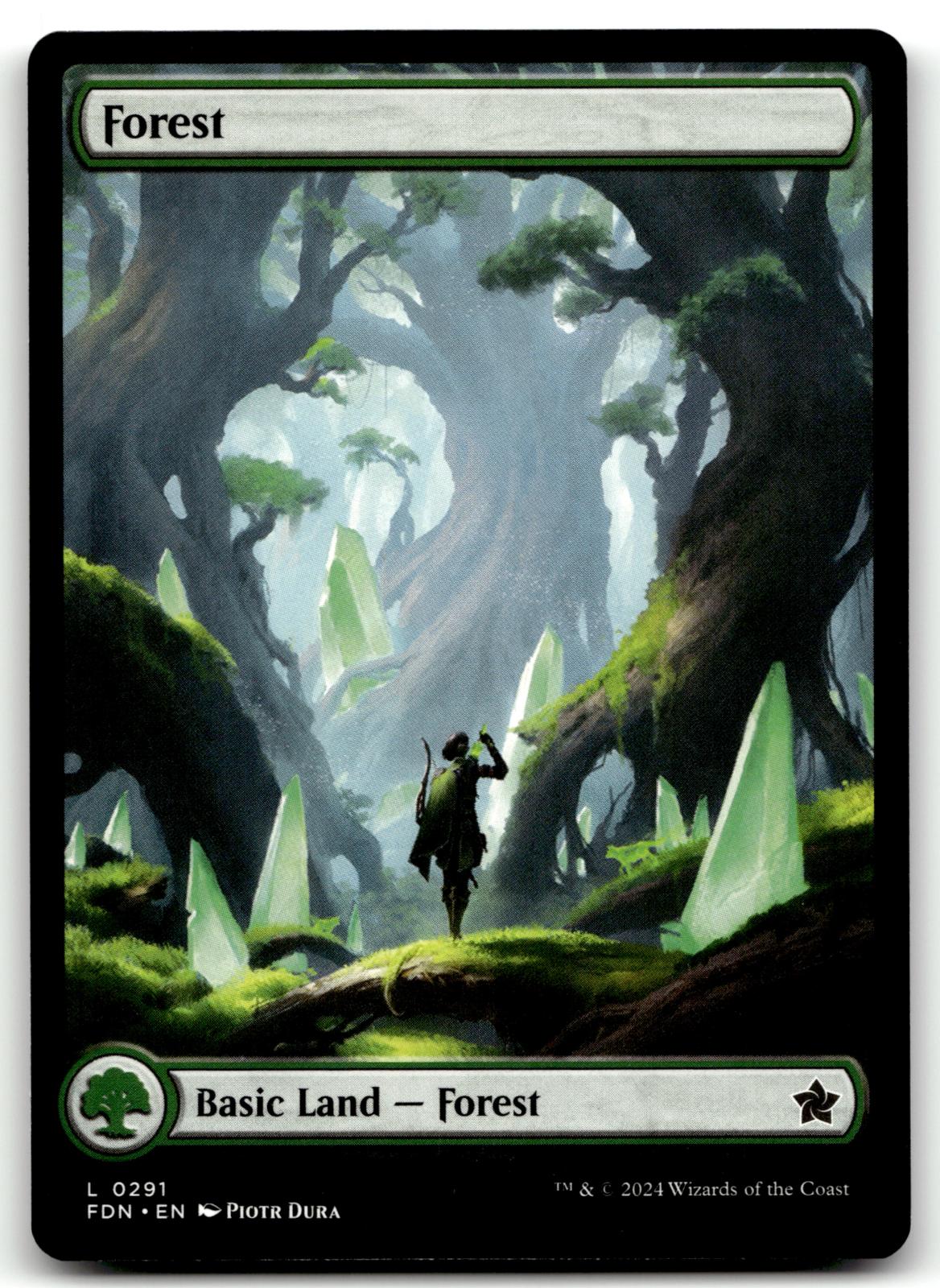 Forest (0291) 291 Land Foundations Magic: The Gathering Near Mint