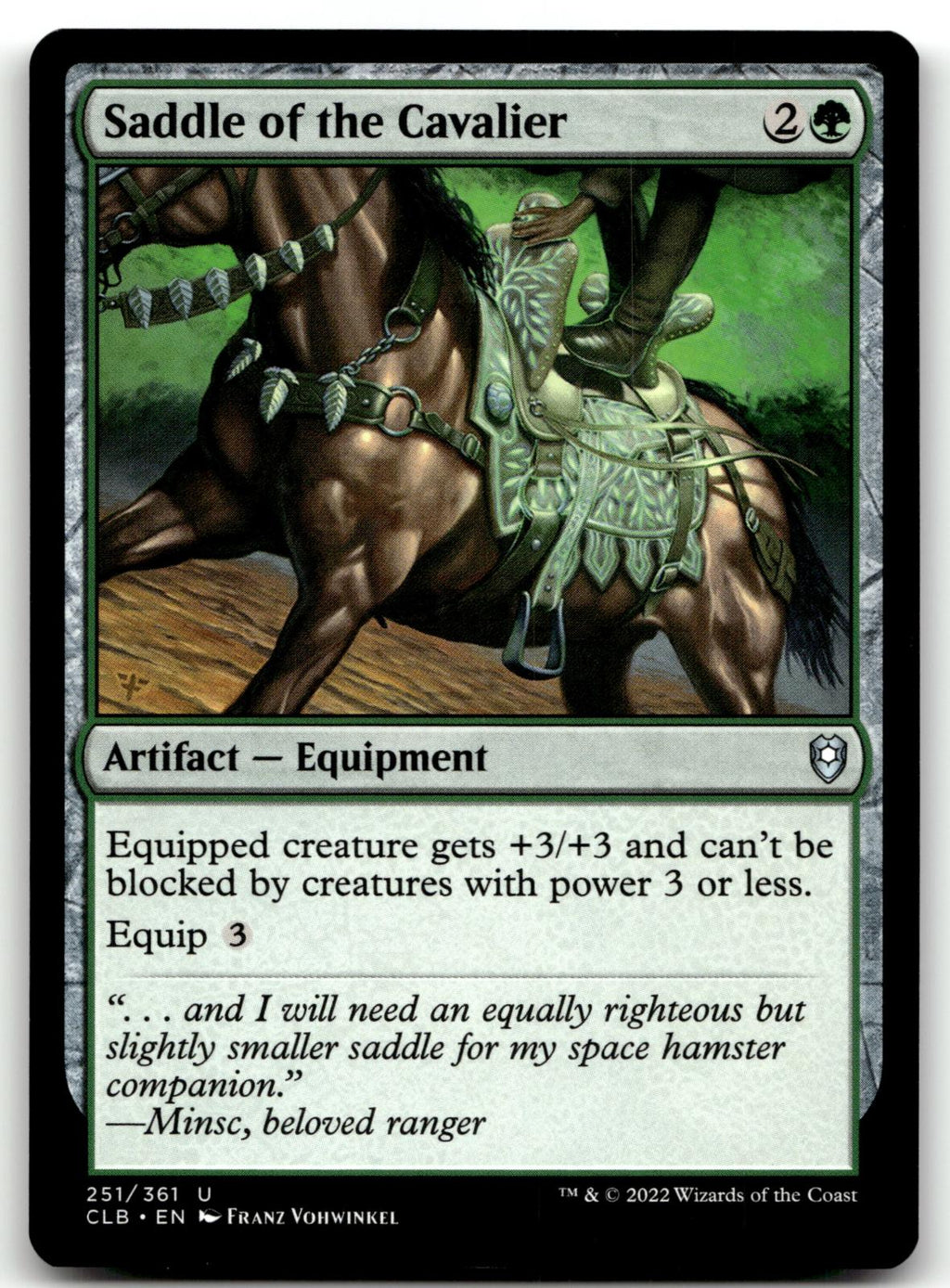 Saddle of the Cavalier 251 Commander Legends: Battle for Baldur's Gate Magic: 
