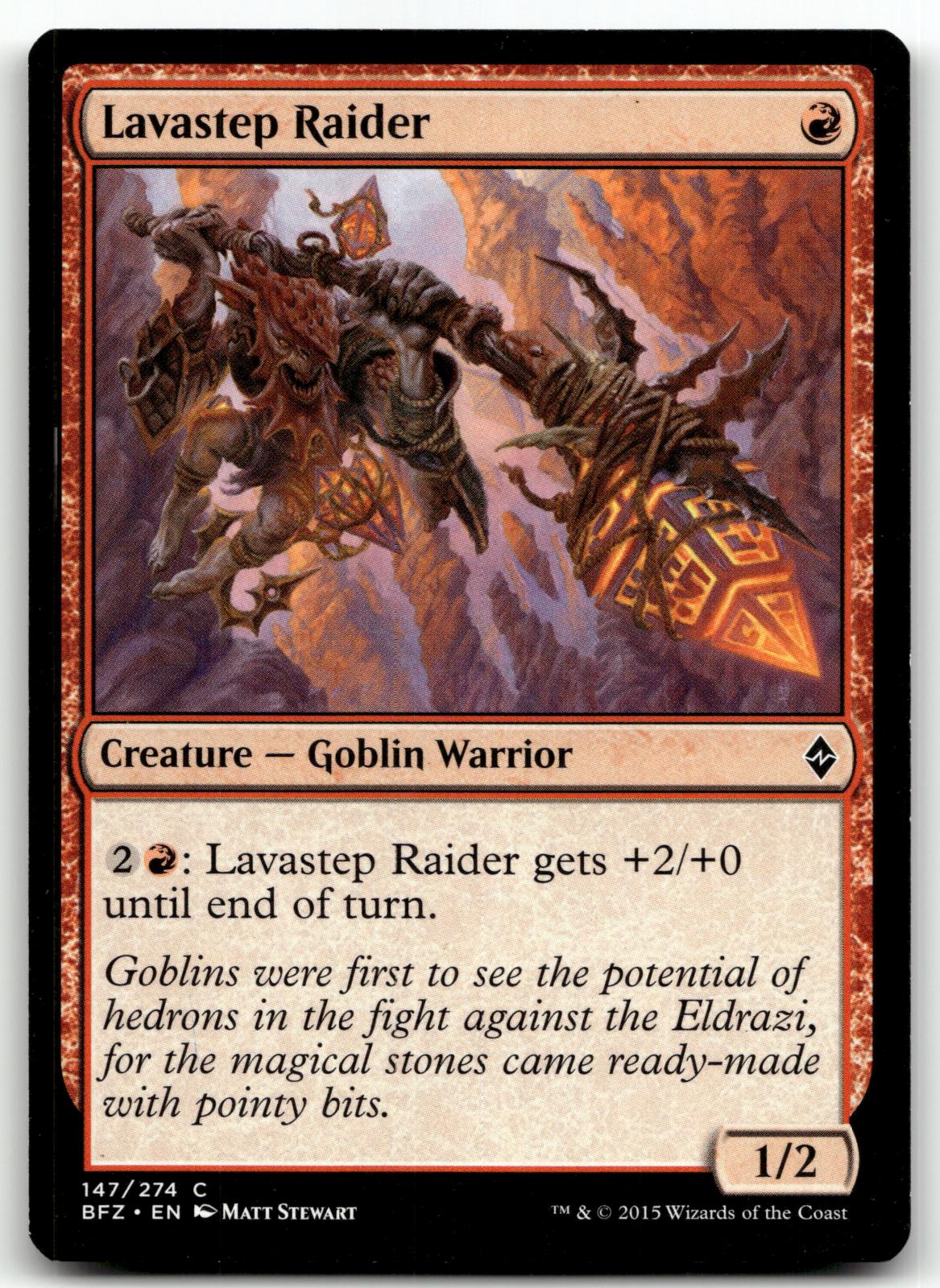 Lavastep Raider 147 Common Battle for Zendikar Magic: The Gathering Near Mint