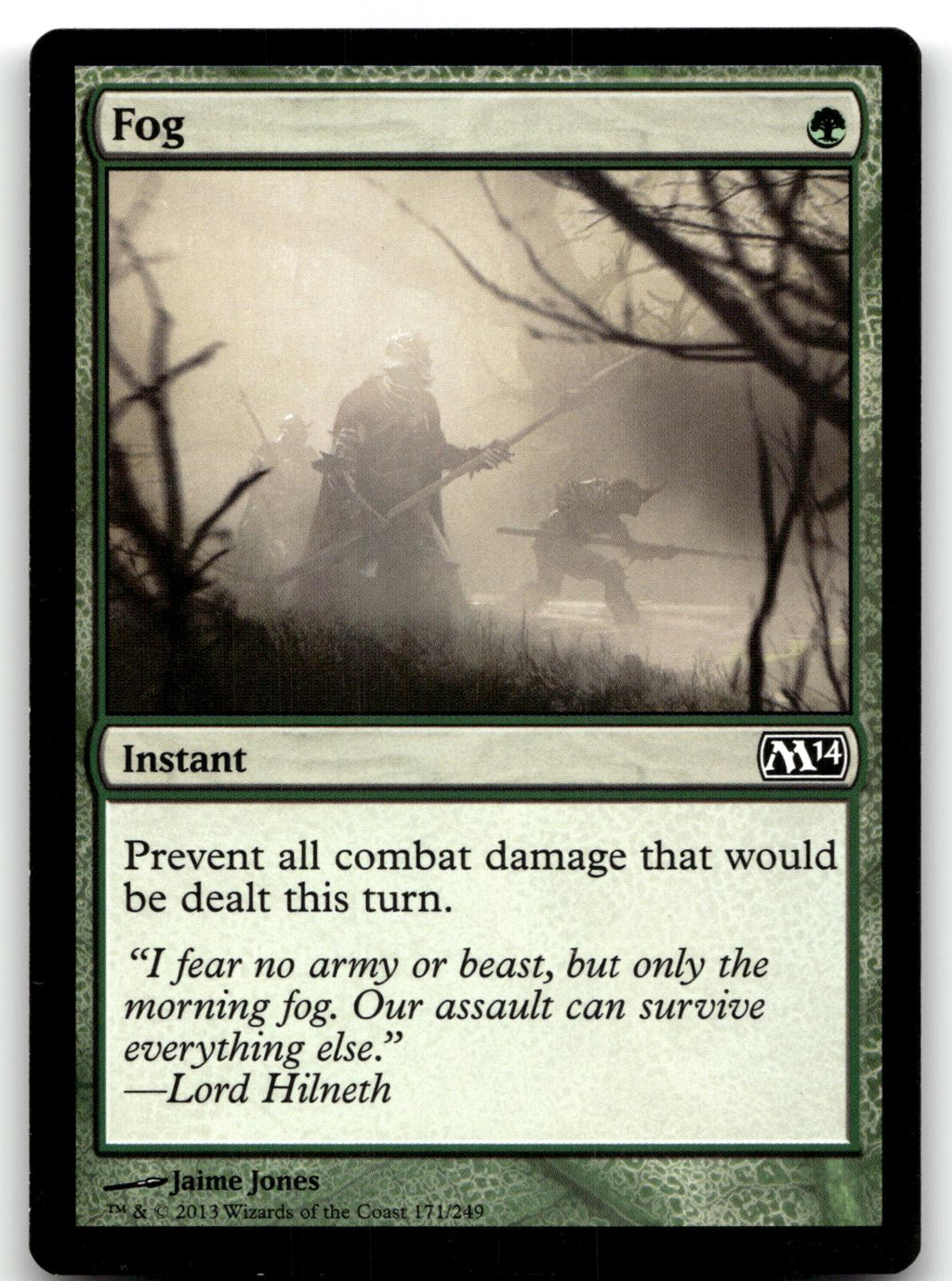 Fog 171 Common Magic 2014 (M14) Magic: The Gathering Near Mint