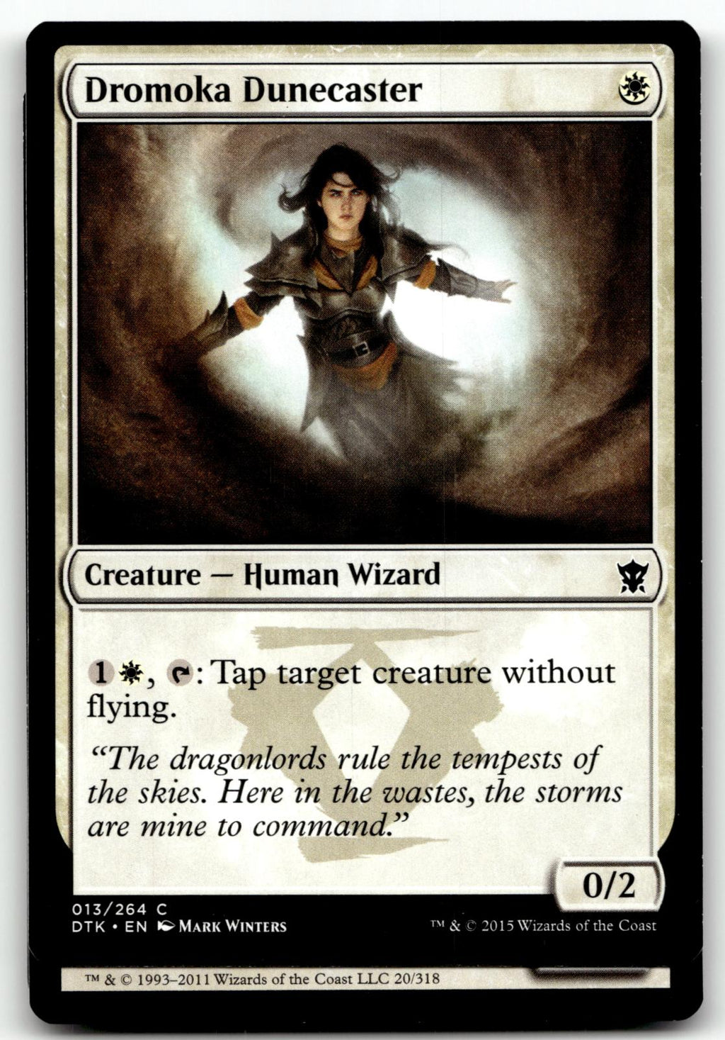 Dromoka Dunecaster 13 Common Dragons of Tarkir Magic: The Gathering Near Mint