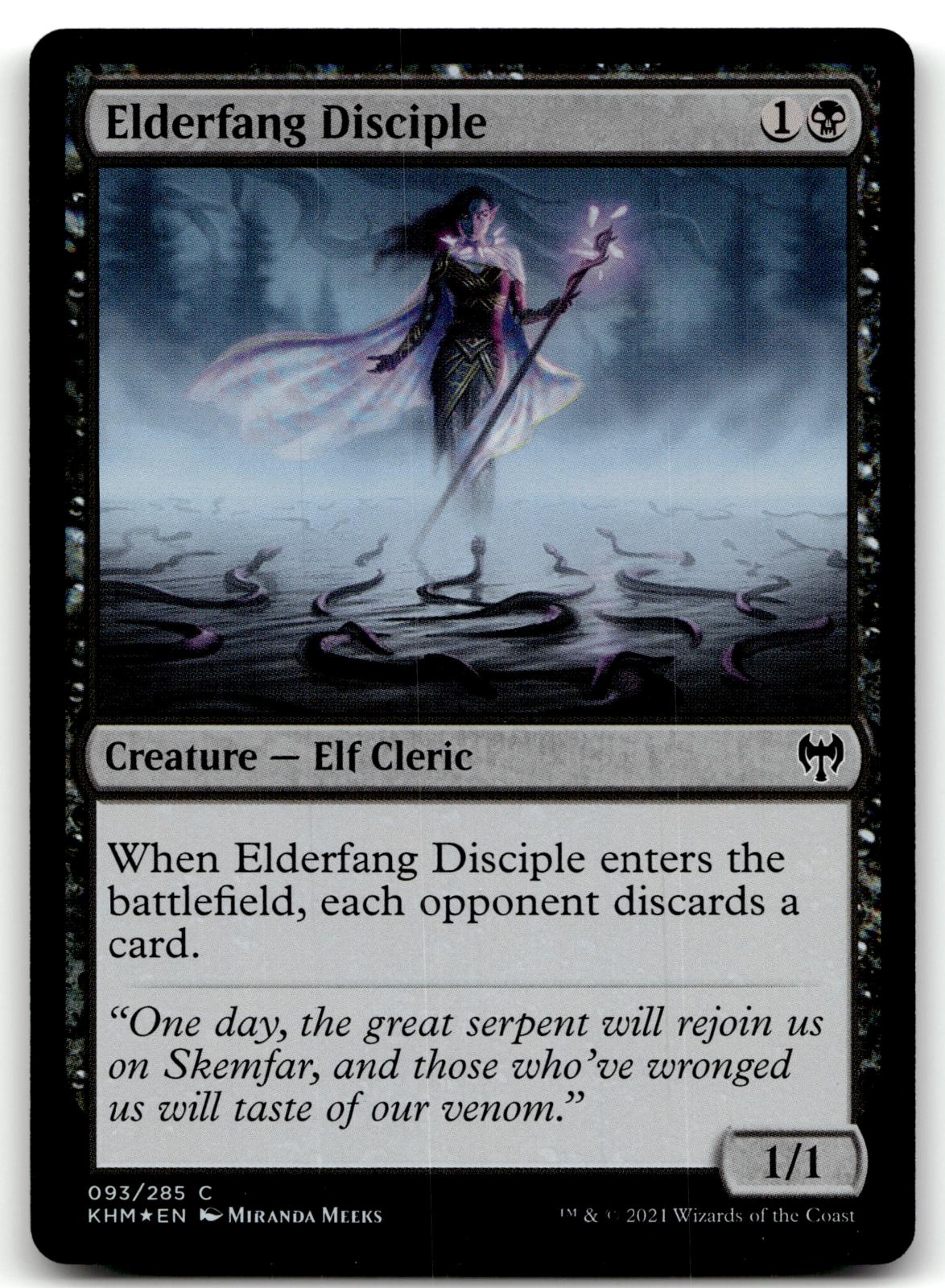Elderfang Disciple 93 Common Kaldheim Magic: The Gathering Foil Near Mint